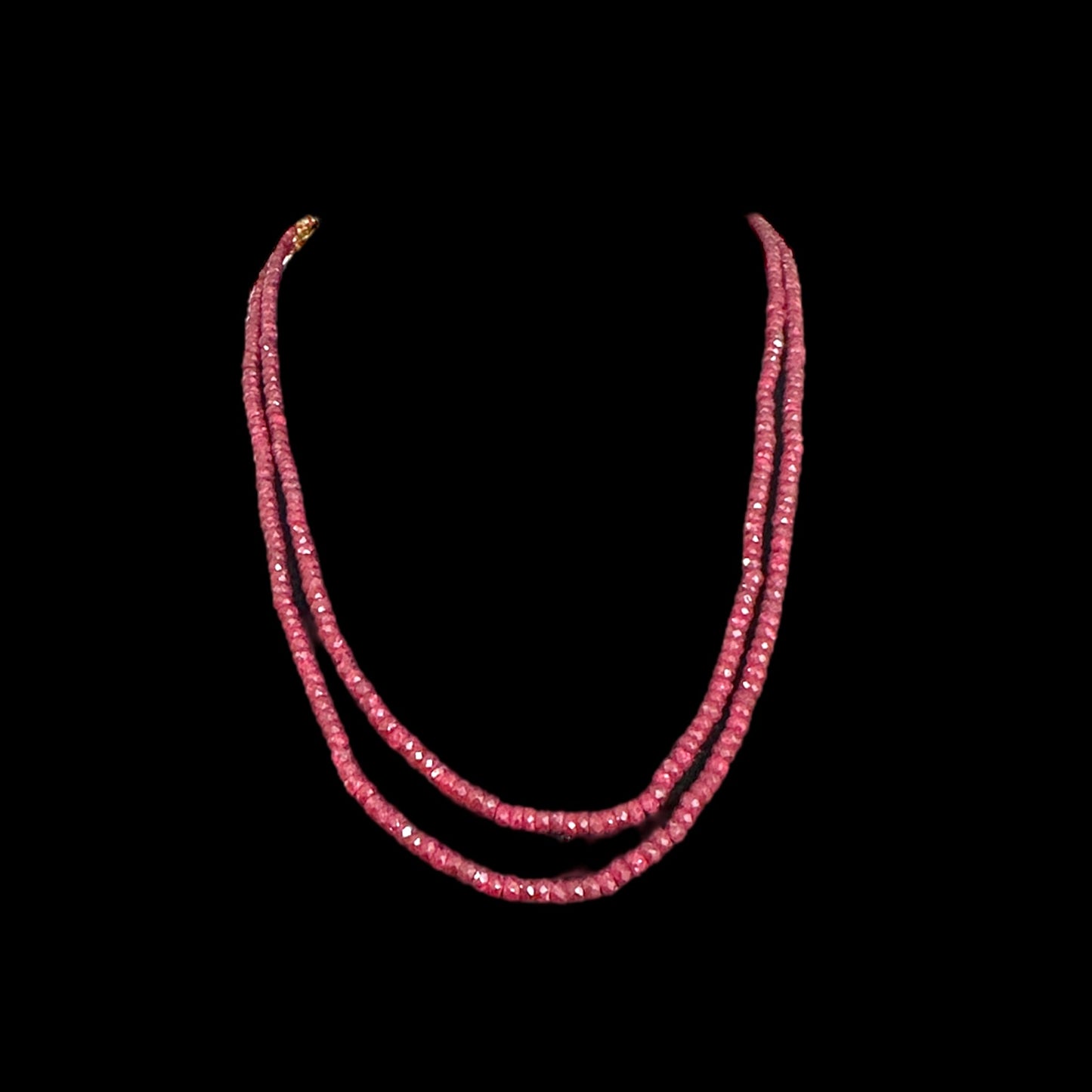 NS295 -A ruby beads necklace ( READY TO SHIP )