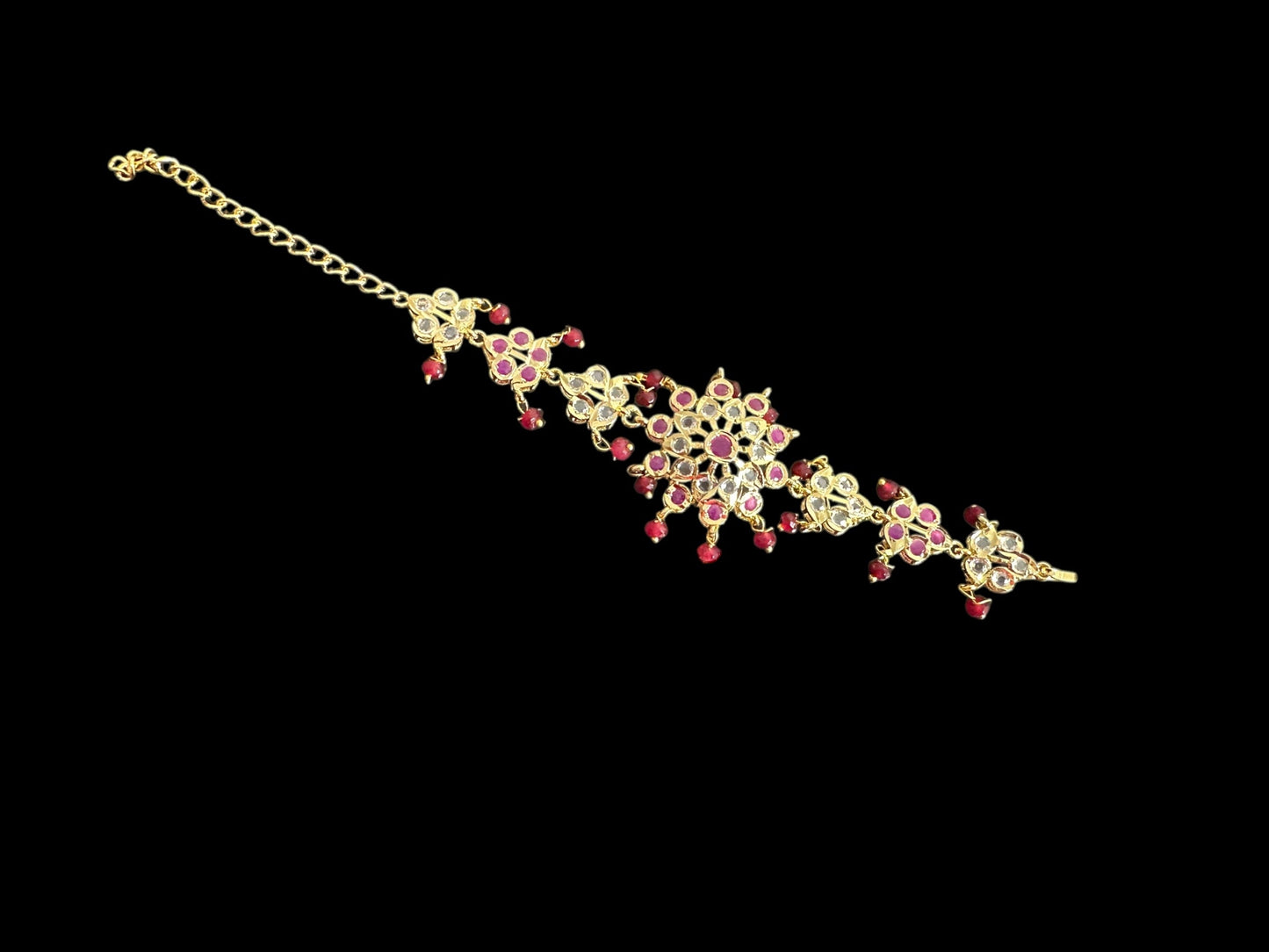 Amal hyderabadi bracelet in ruby ( READY TO SHIP )