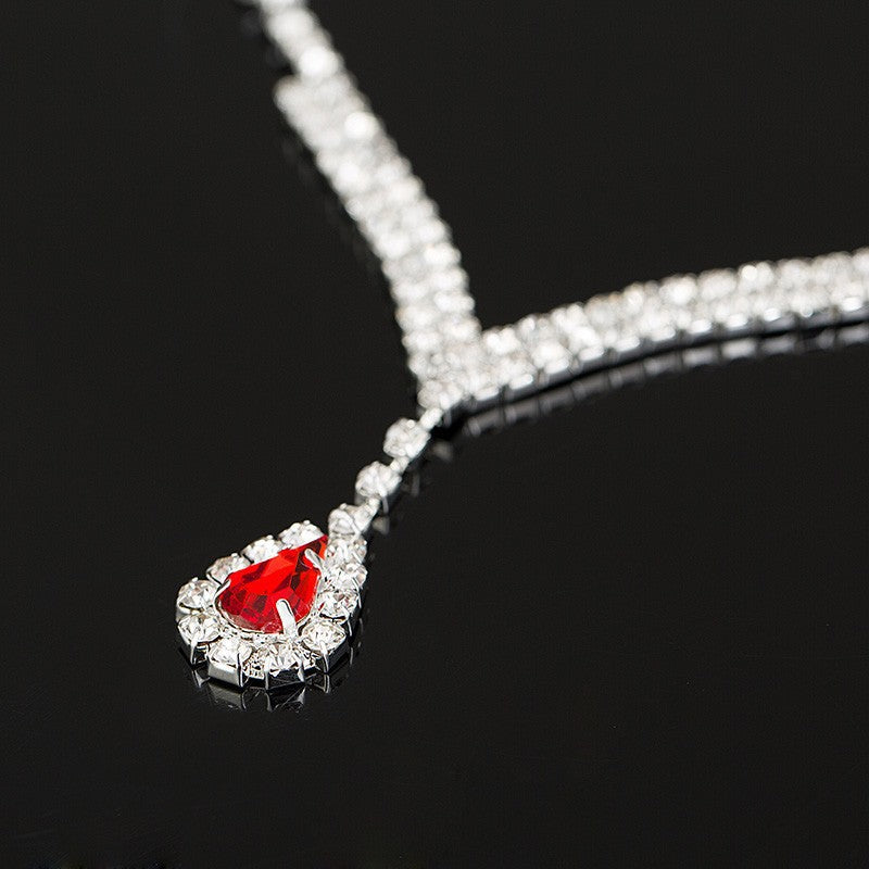 Attractive Popular Bride Rhinestone Suite Jewelry Set