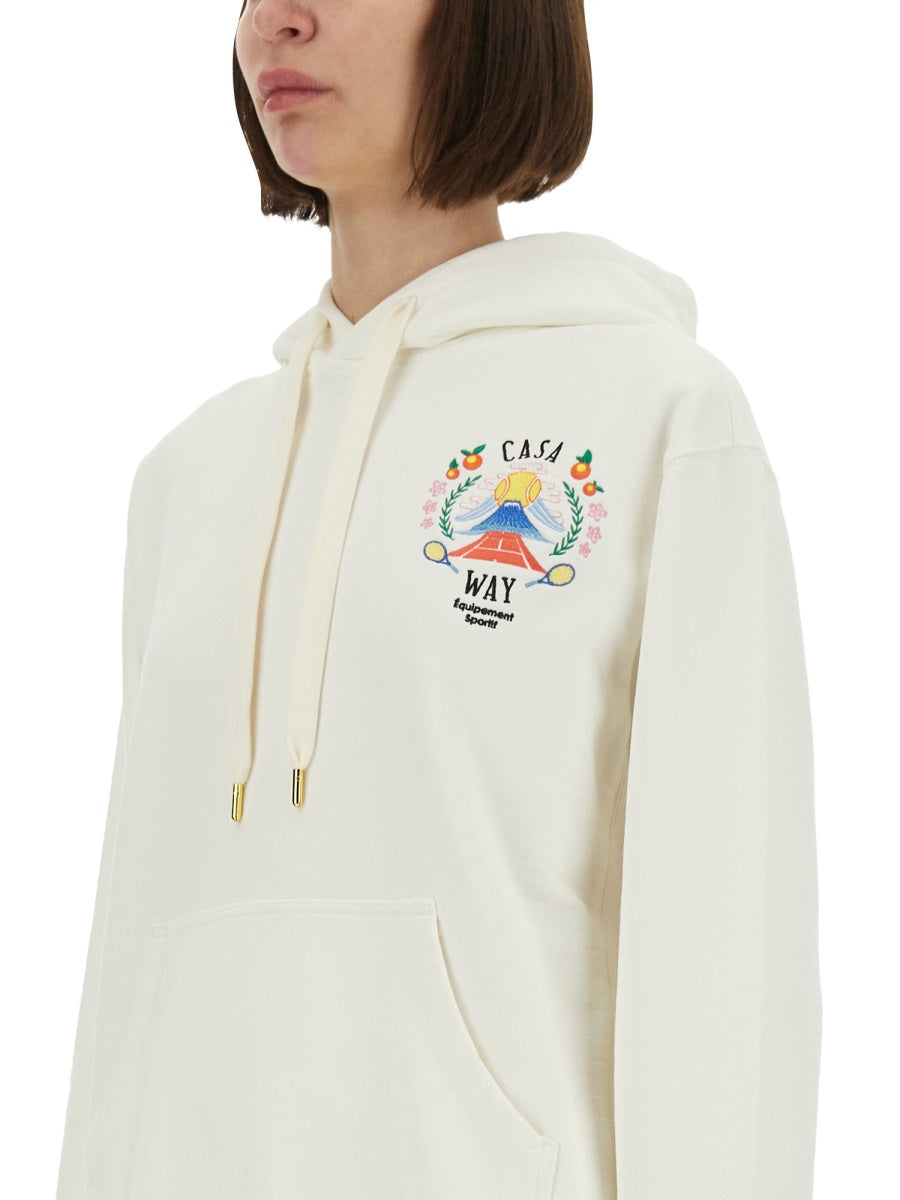 Casablanca Women "Casaway Mountain" Sweatshirt