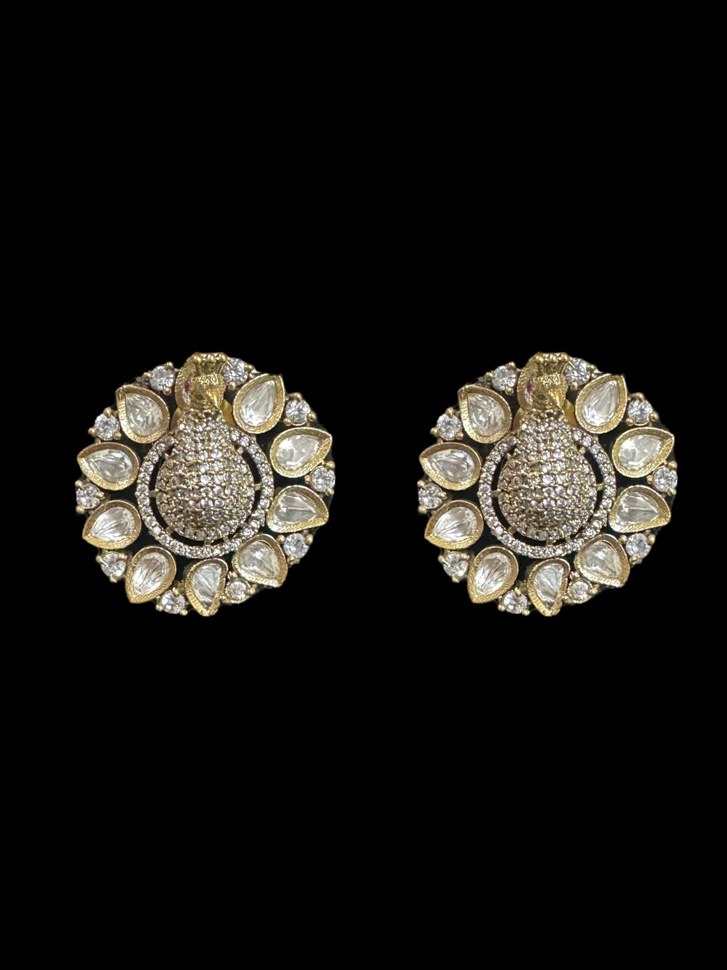 Cz choker - peacock style - white ( READY TO SHIP )