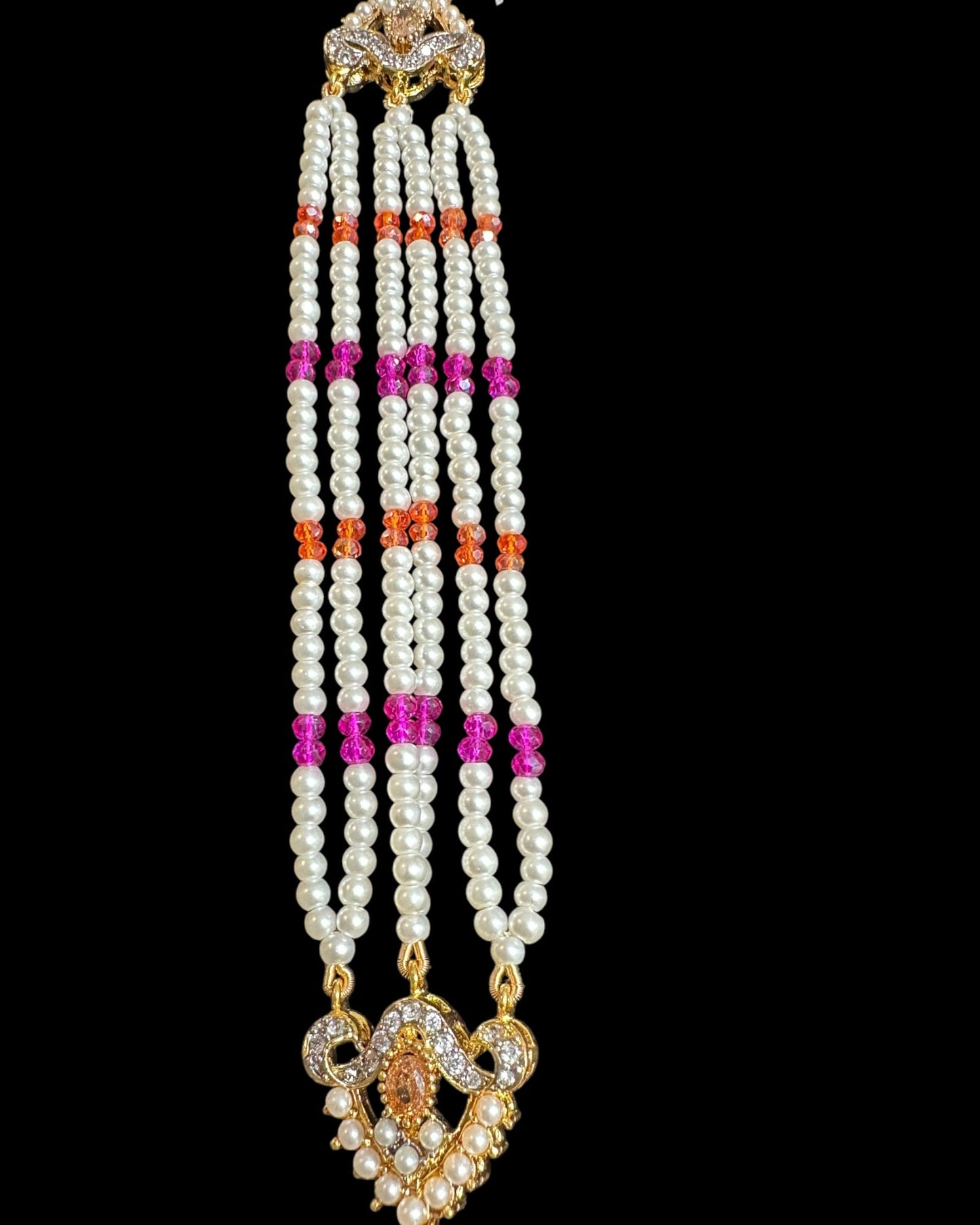 BR487 MAHAM bridal set in MULTICOLOR ( READY TO SHIP )