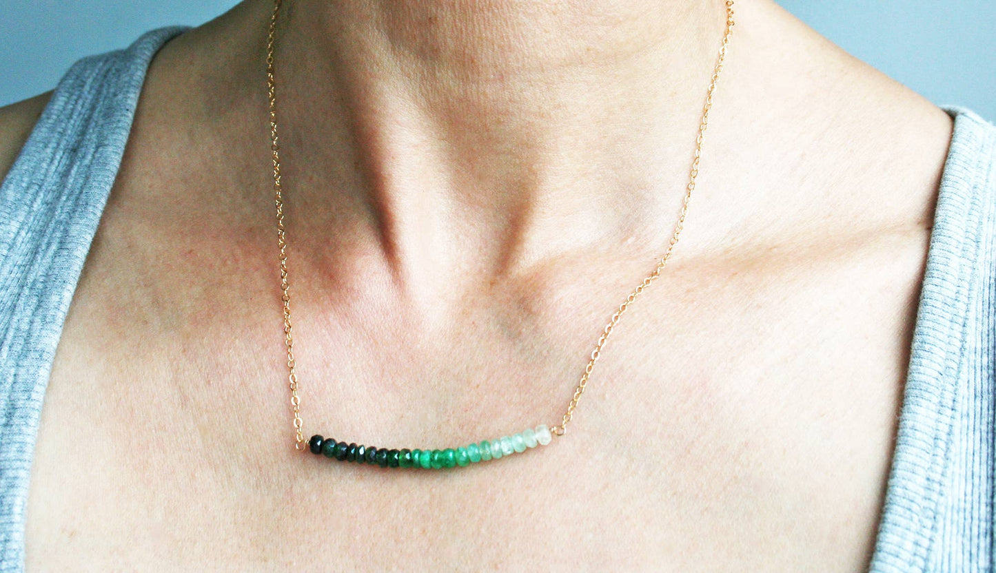 Emerald Ombre Necklace