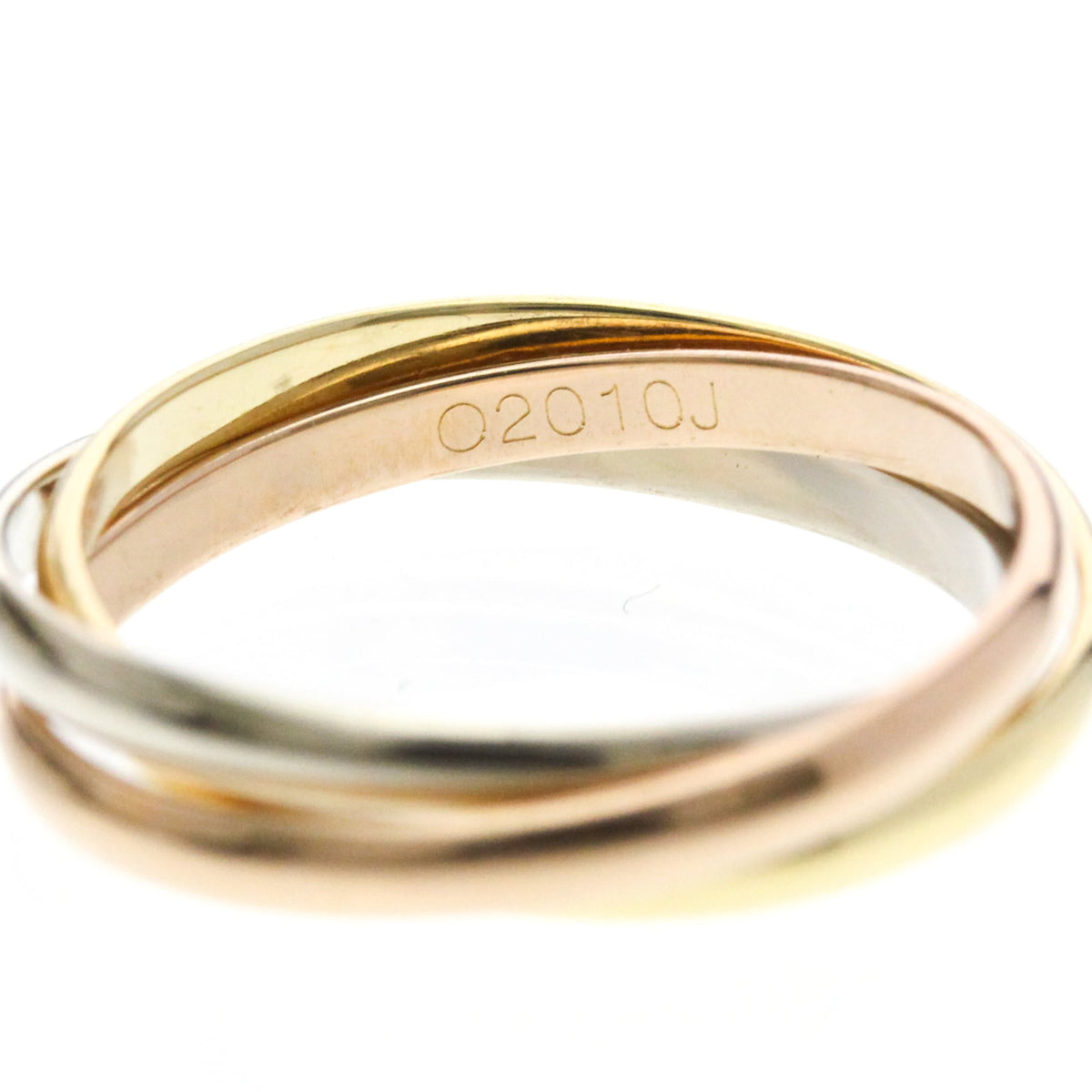 PRE-OWNED Cartier Trinity · Tri-Gold Size 6.25