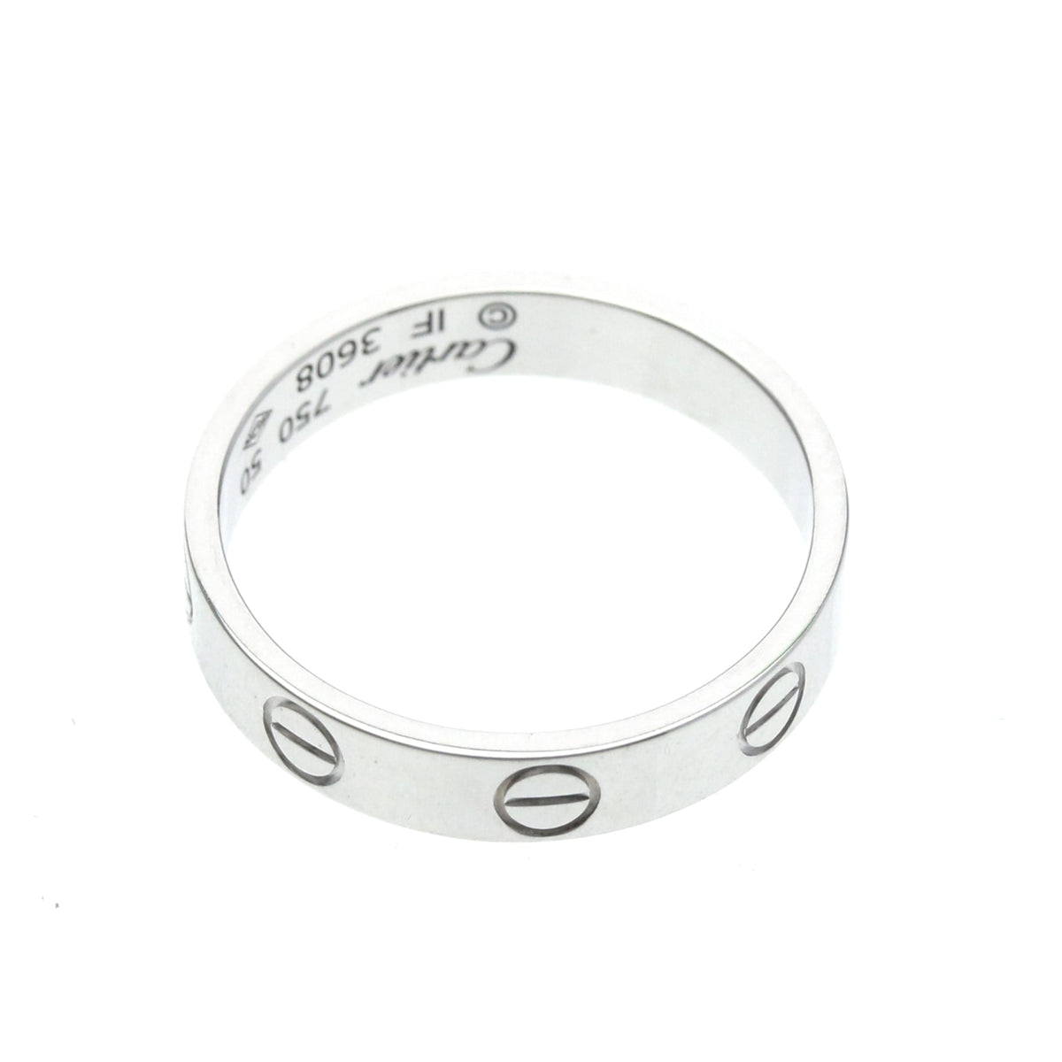 PRE-OWNED Cartier Mini Love · 18K White Gold