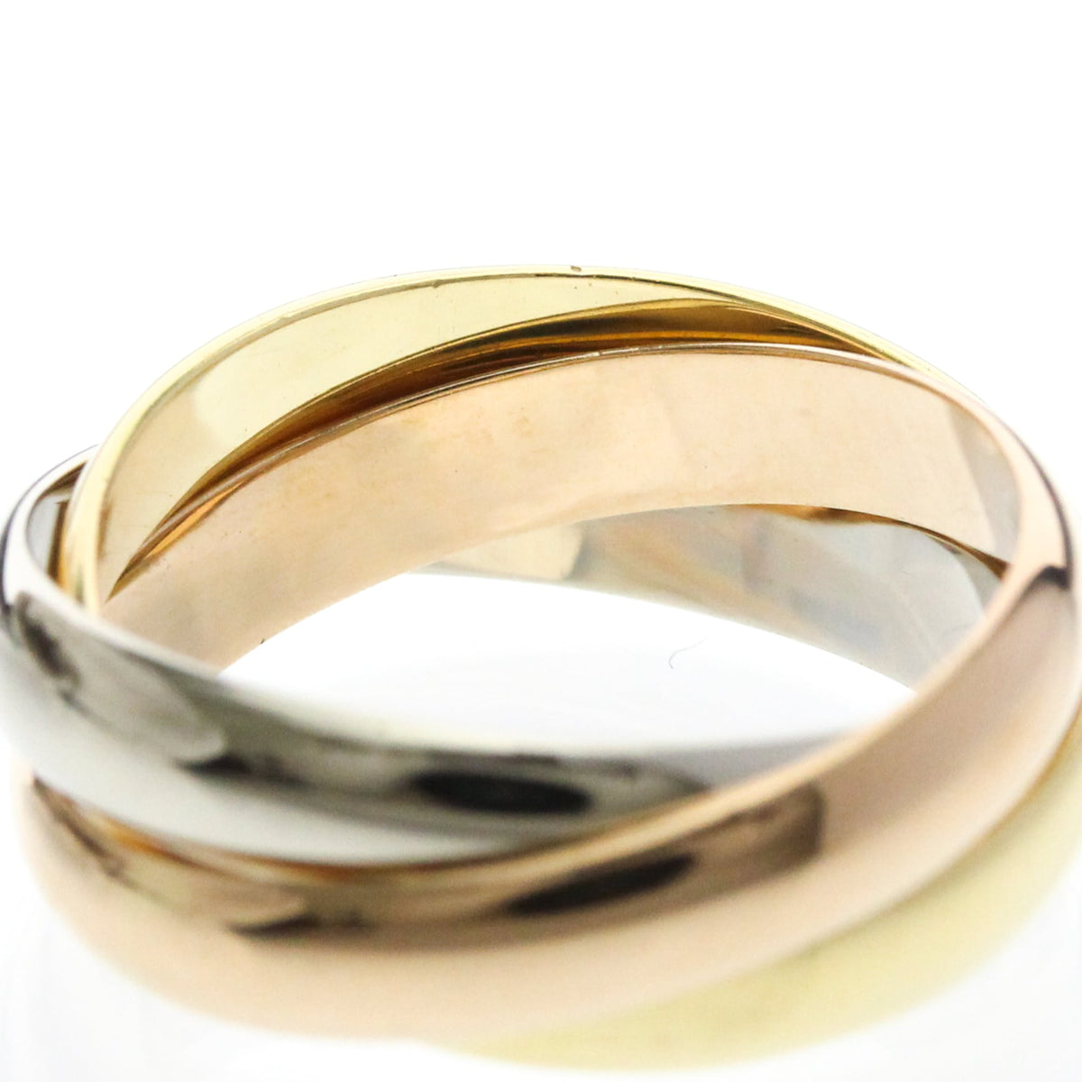 PRE-OWNED Cartier Trinity · Tri-Gold Size 6