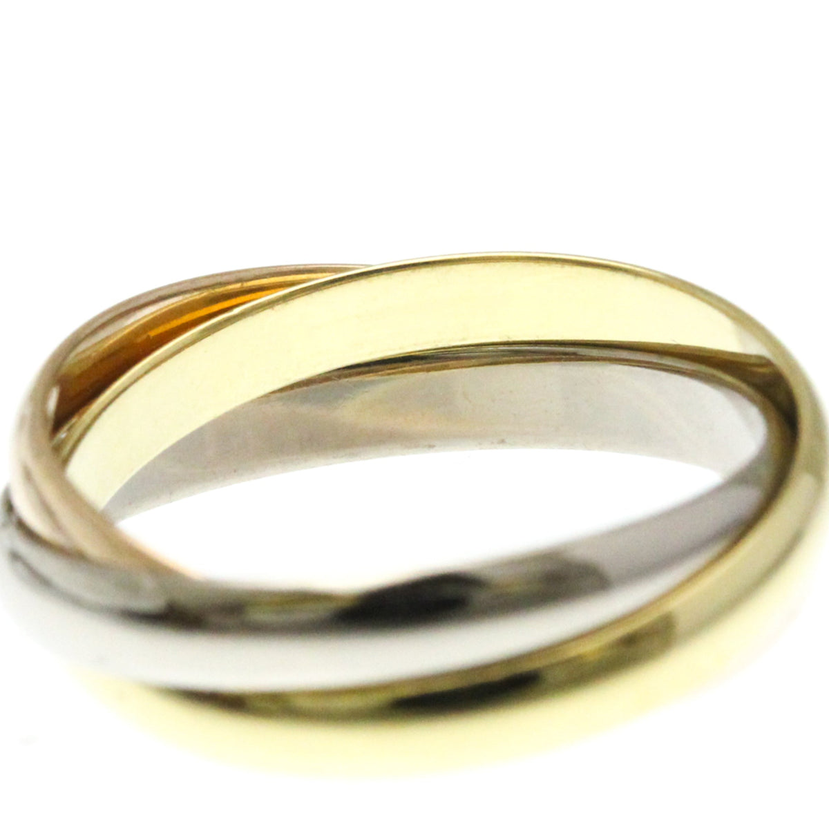 PRE-OWNED Cartier Trinity · Tri-Gold Size 6.25