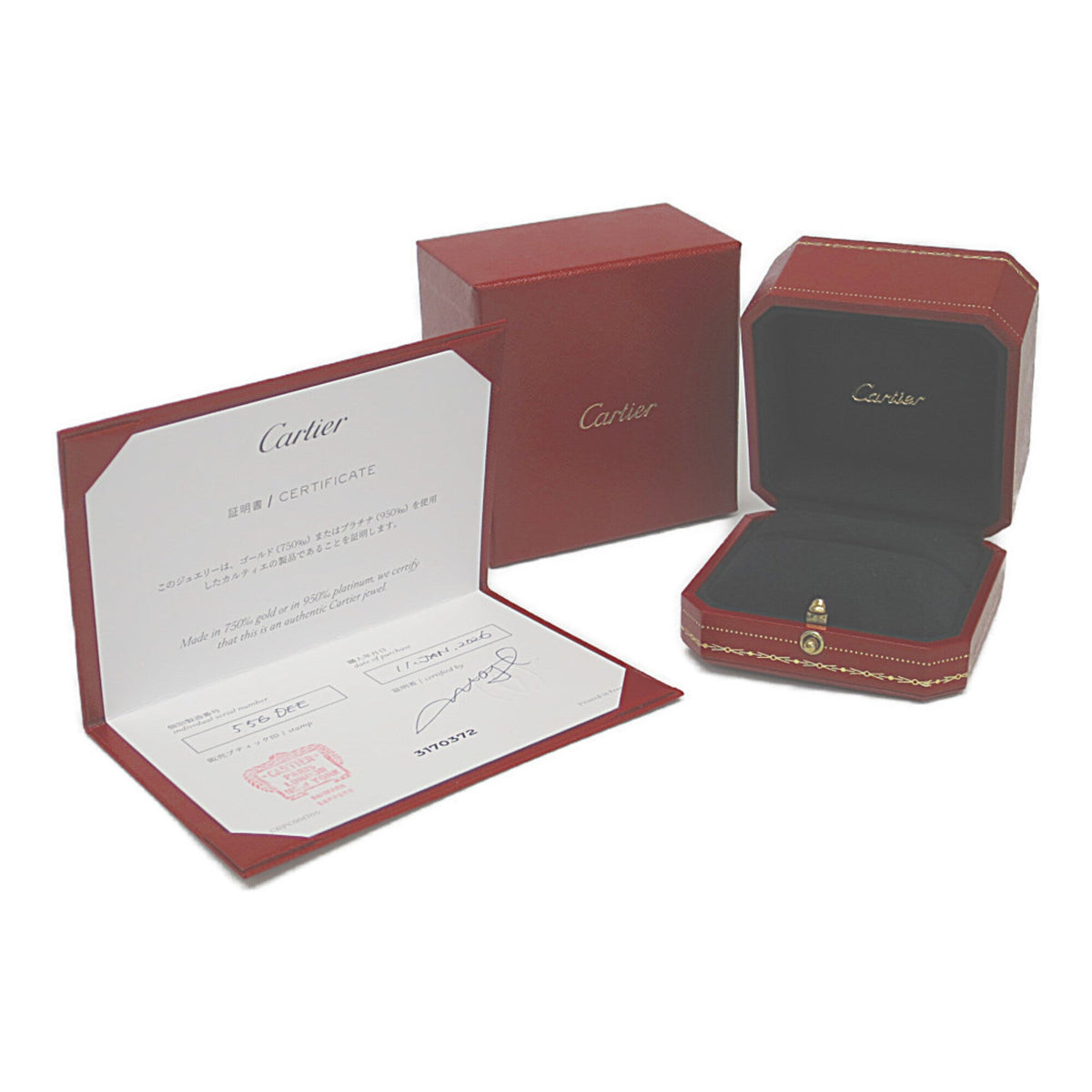 PRE-OWNED Cartier Trinity · Tri-Gold Size 4.5