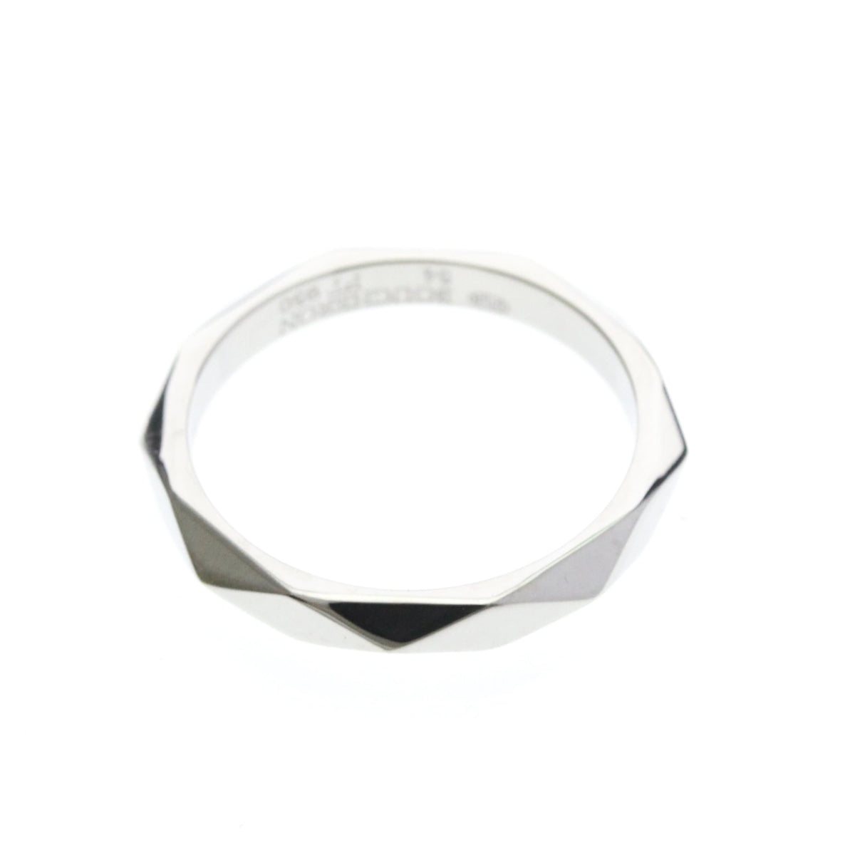 PRE-OWNED Boucheron Faceted · Platinum