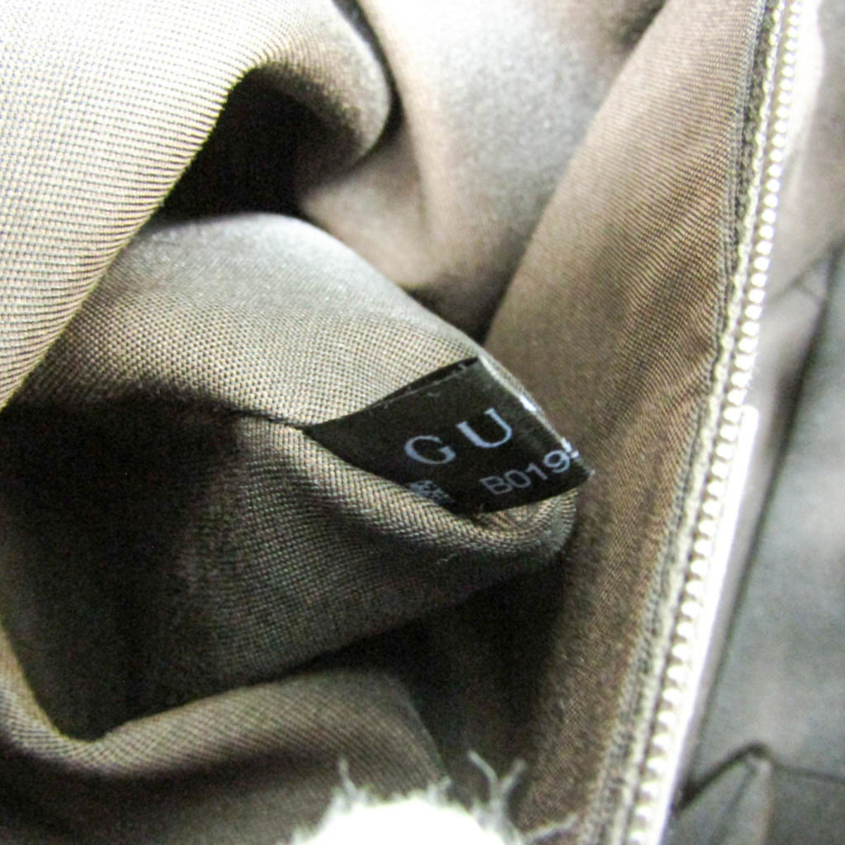 PRE-OWNED Gucci Nubuck Leather Tote