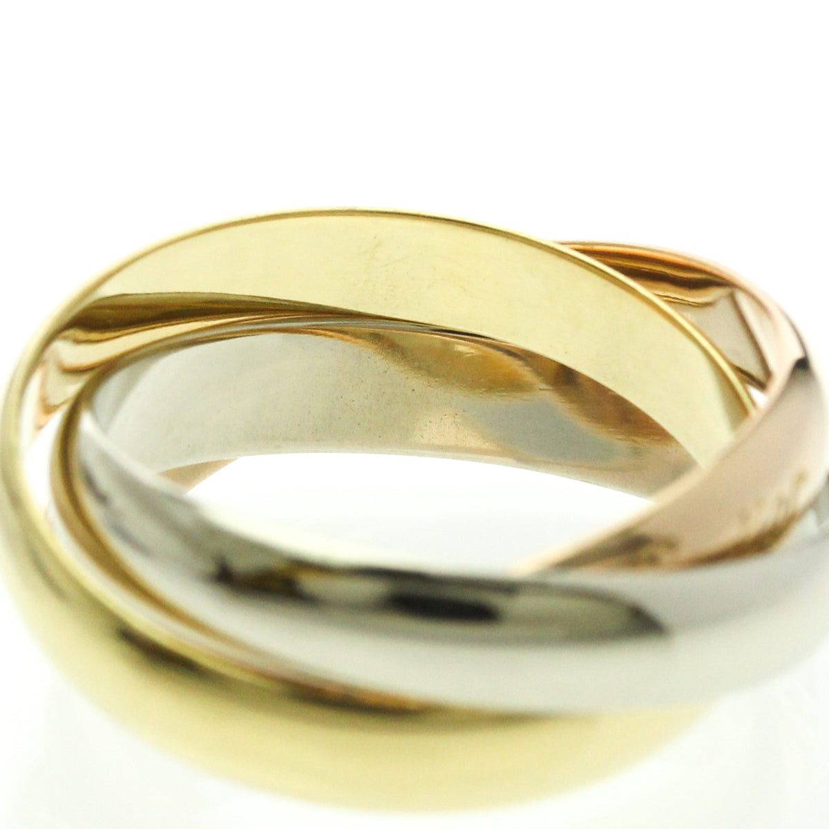 PRE-OWNED Cartier Trinity · Tri-Gold Size 5.75