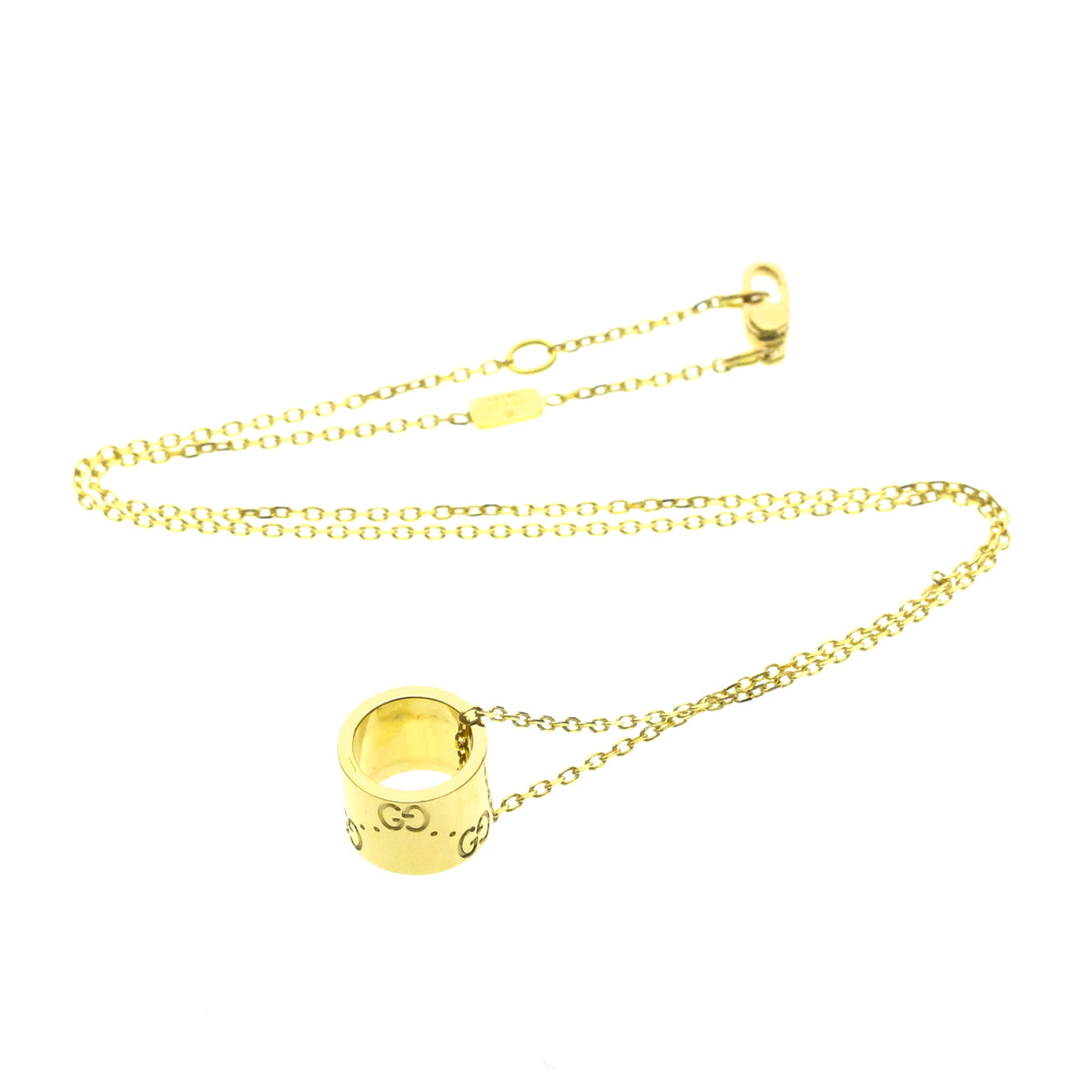 PRE-OWNED Gucci Icon Necklace · 18K Yellow Gold