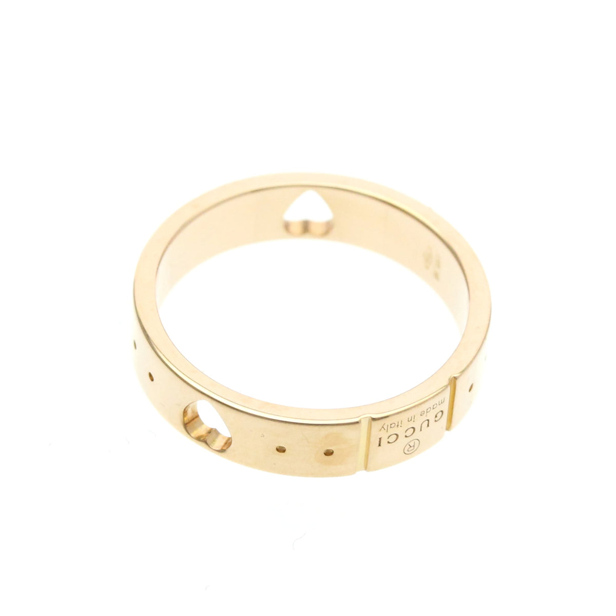 PRE-OWNED Gucci Icon Amor · Rose Gold Size 5