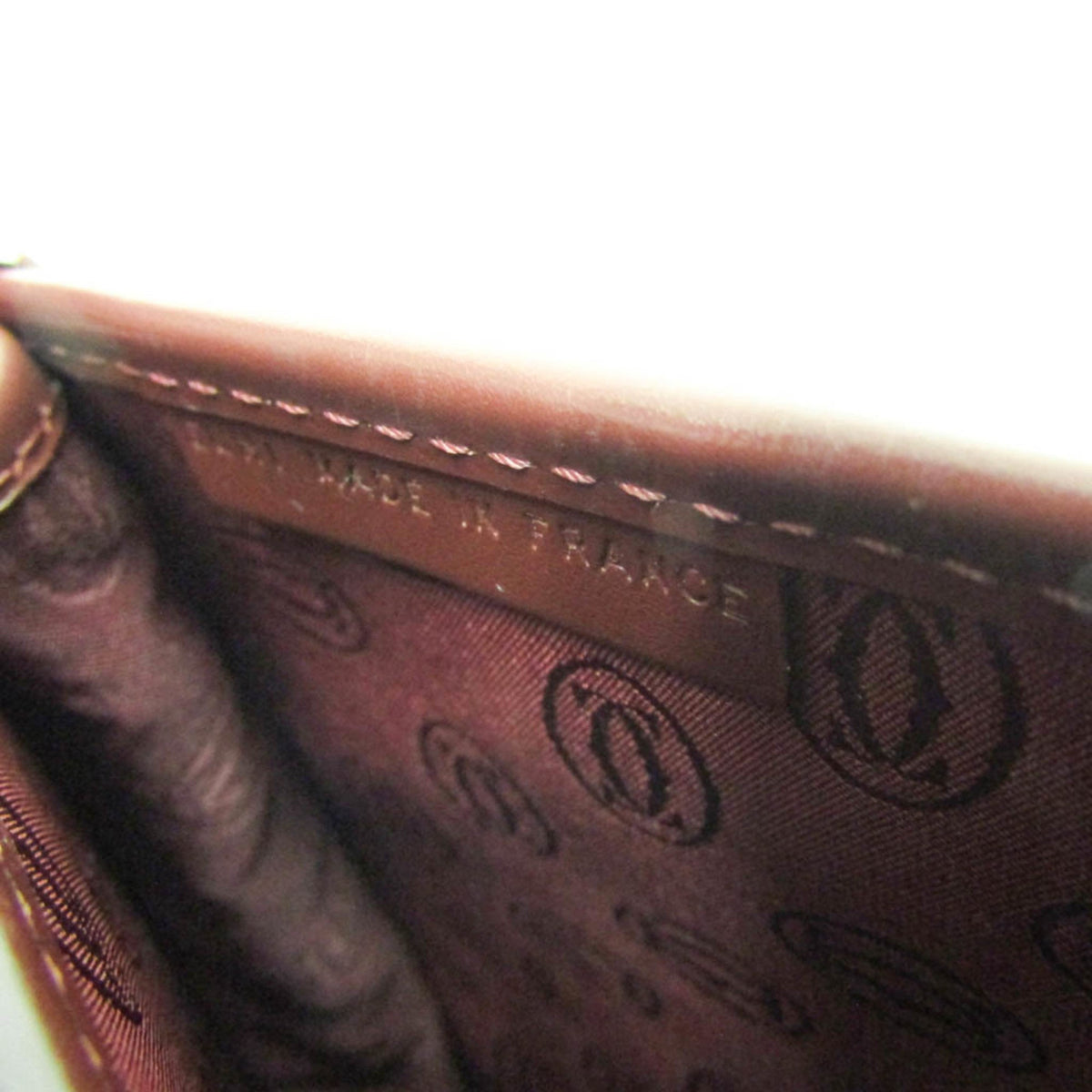 PRE-OWNED Cartier Must · Leather Shoulder Bag · Bordeaux