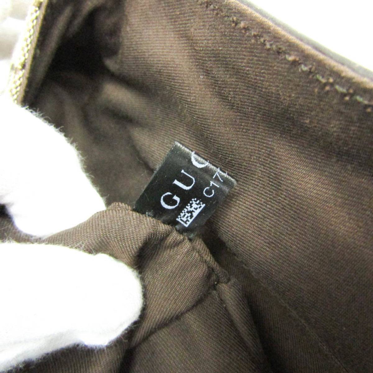 PRE-OWNED Gucci GG Canvas · Leather Handbag