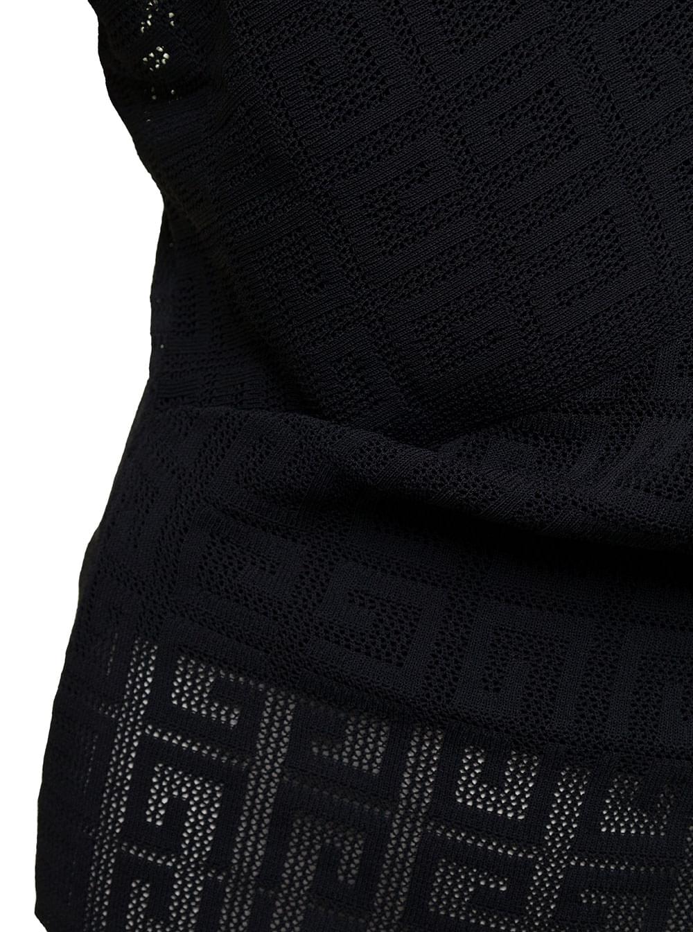 Givenchy Women Black Top With Draped Neckline In Viscose Woman