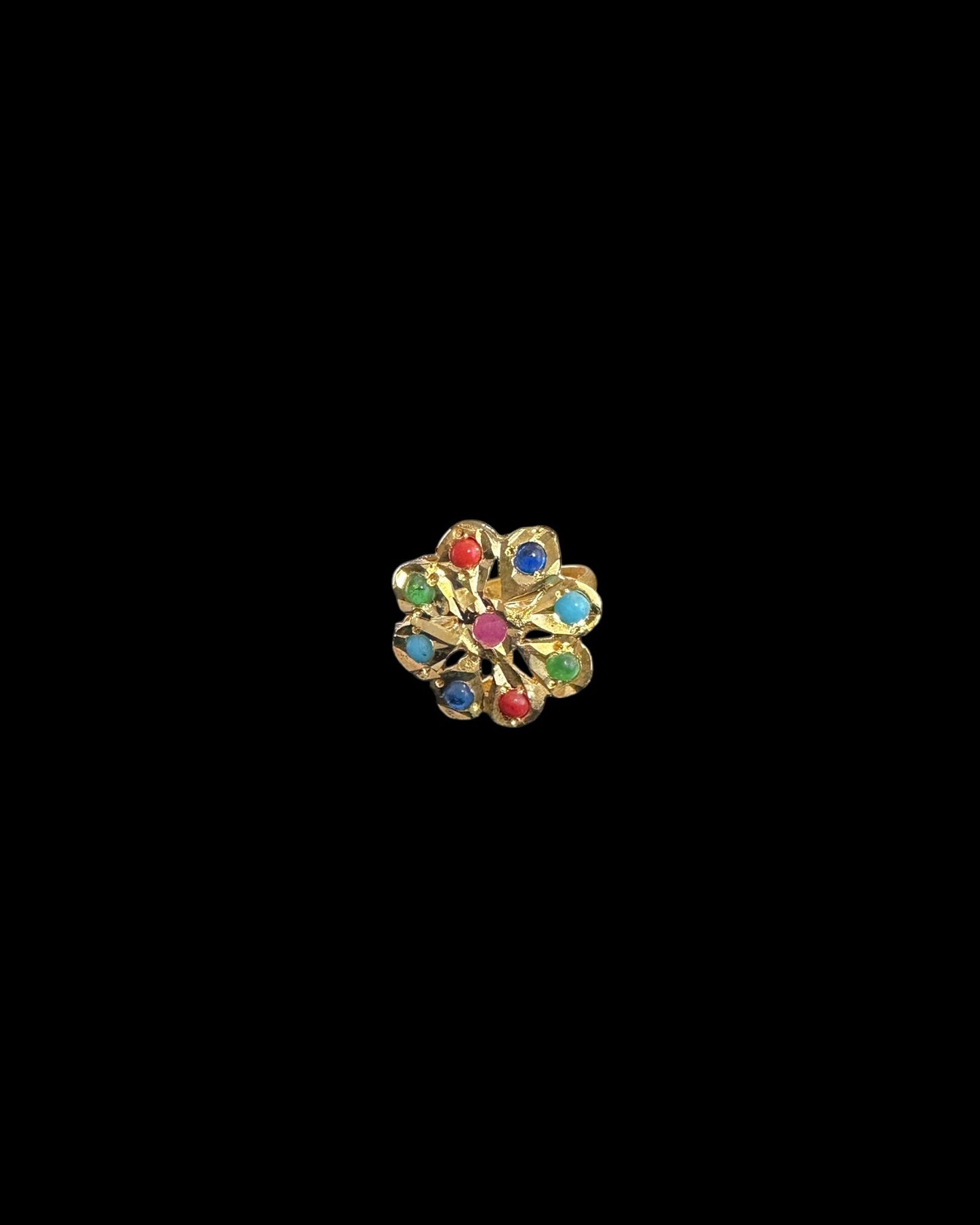 DNS175 Malavika flower set ( navratan ) (READY TO SHIP)