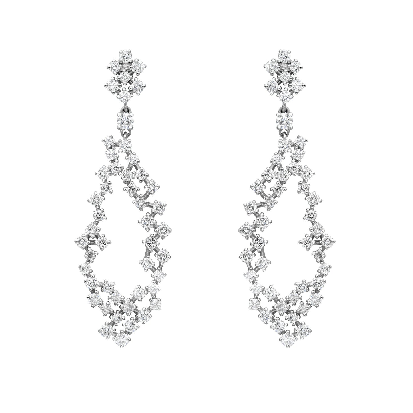 Grape Cluster Drop Earrings