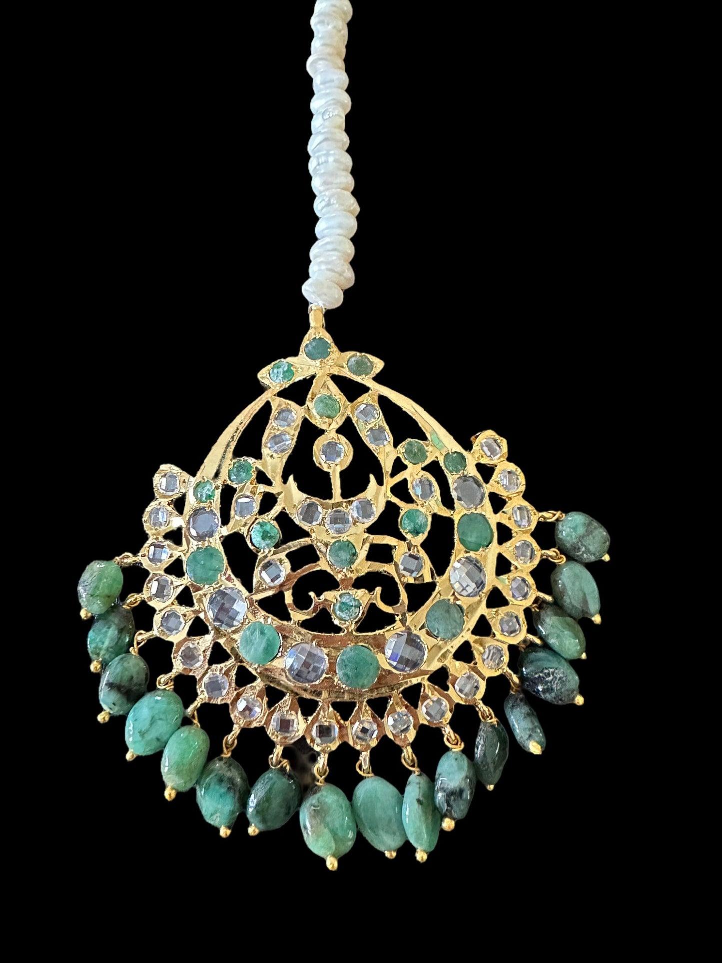 DJTK208 Hira tika in emeralds ( READY TO SHIP )
