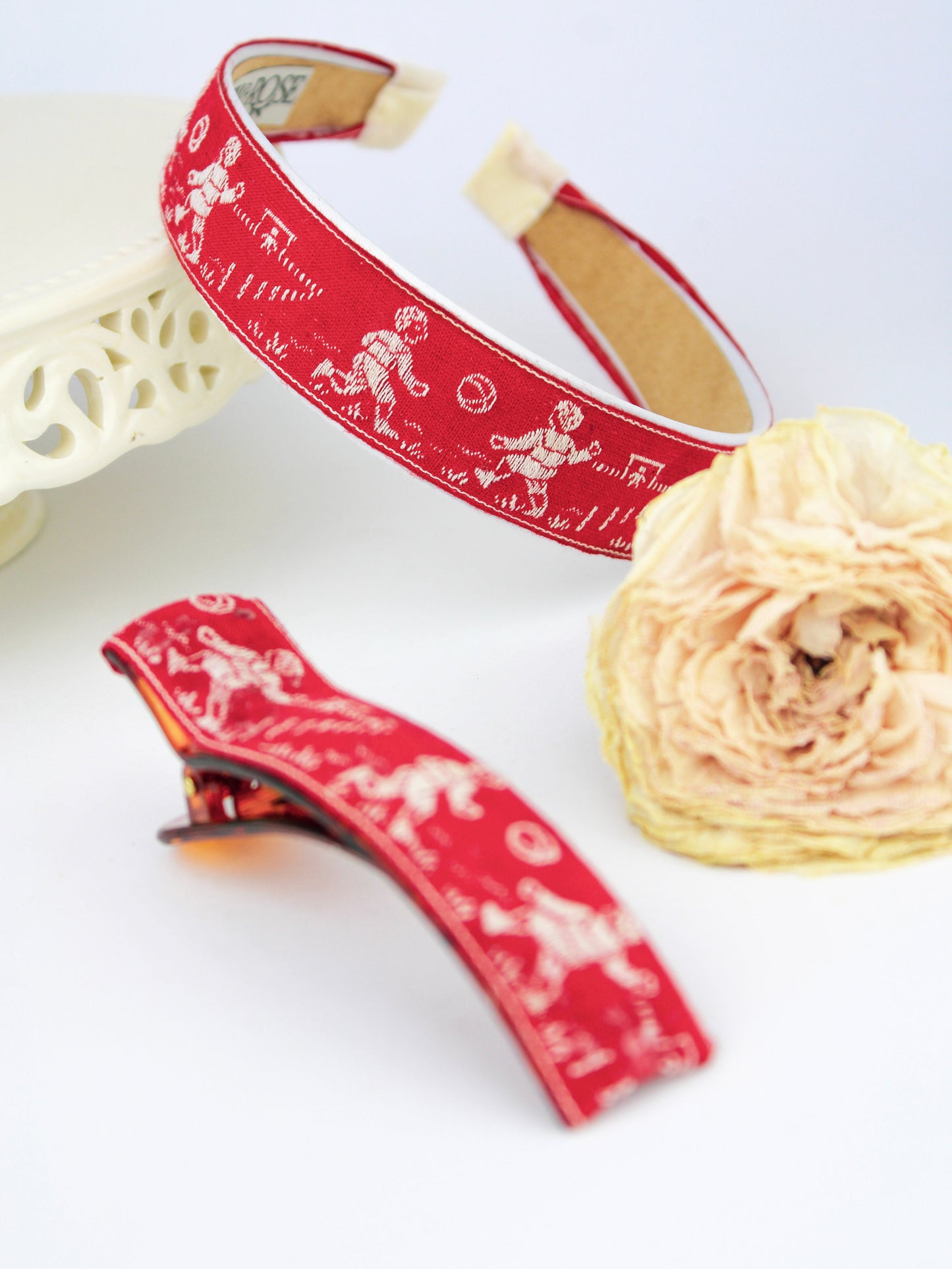 French Football Soccer Hair Clip