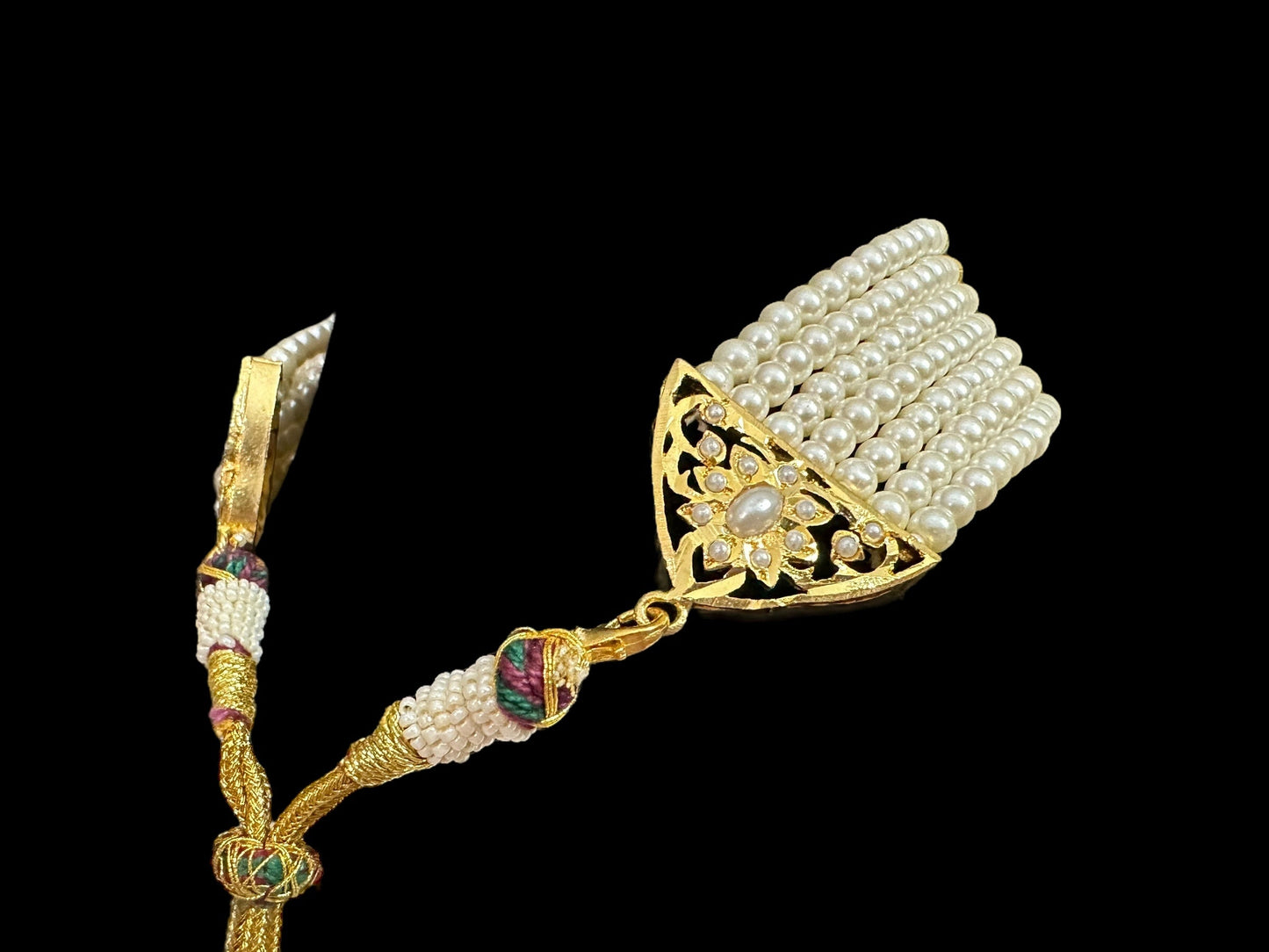 C514 Gold plated jadau choker in turquoise ( READY TO SHIP )