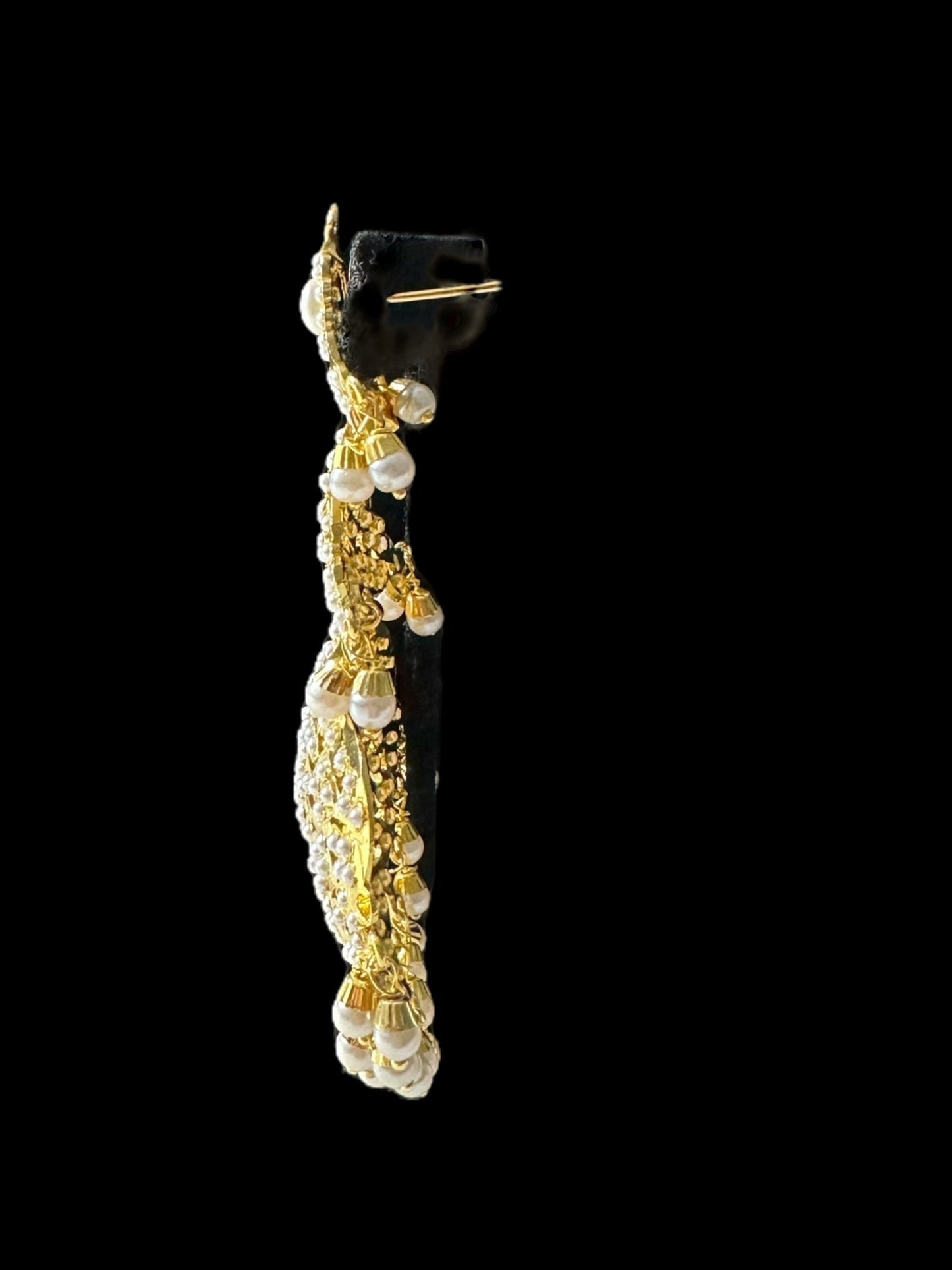 DER623 pearl jadau earrings ( READY TO SHIP )