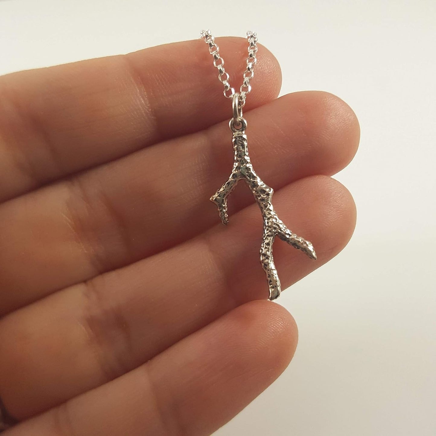 Coral Branch Necklace – Sterling Silver Ocean-Inspired Charm Necklace