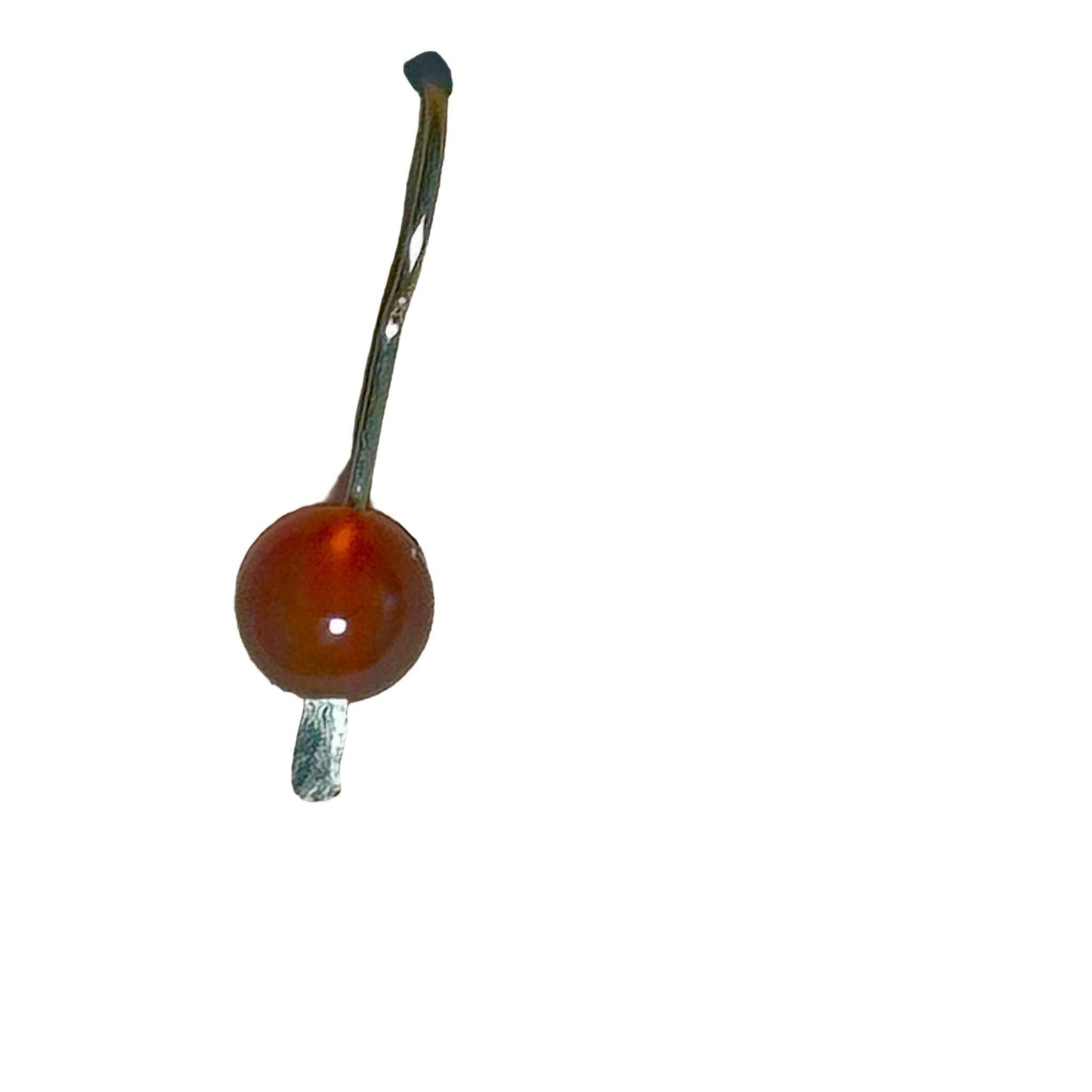 Carnelian Bead Bertoni Earrings - Gold Filled Sterling Silver