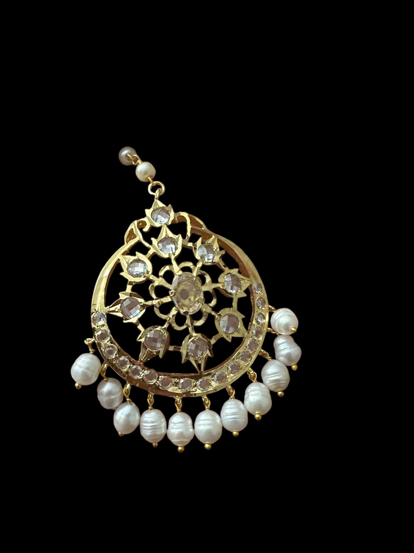 DJTK307 Naira tika in fresh water pearls ( READY TO SHIP )