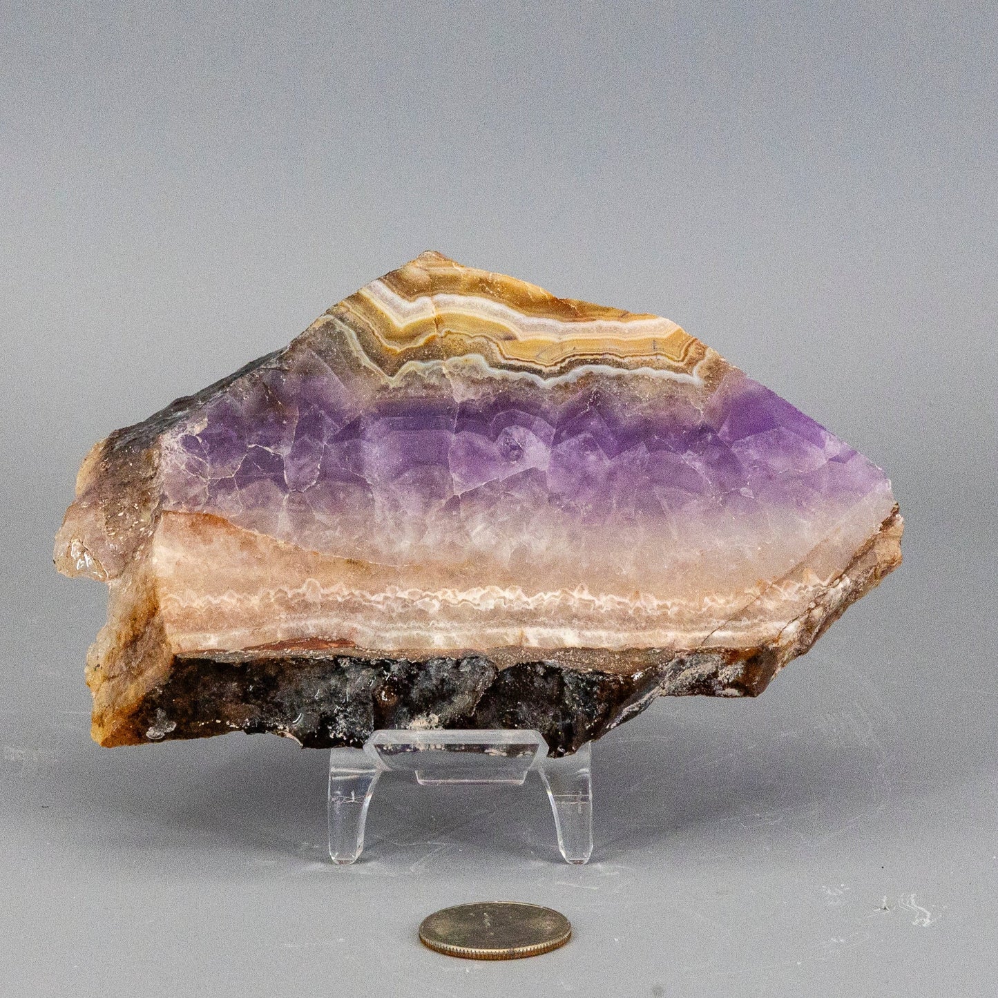 Amethyst "Laced" Agate Crystal Slabs