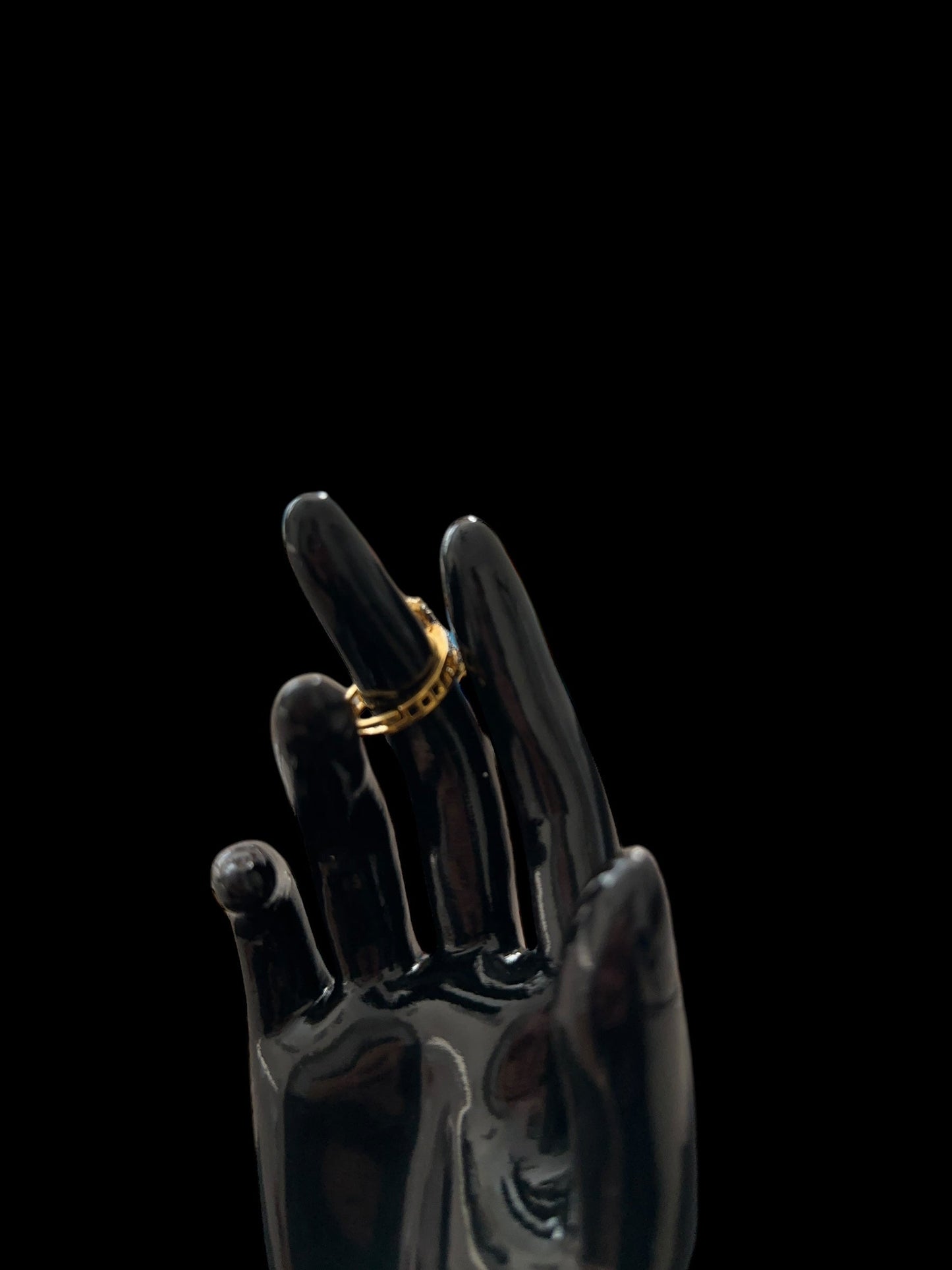 DJR134 Cz gold plated ring - Ruby( READY TO SHIP)