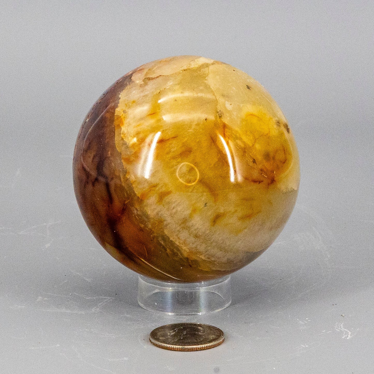 Carnelian Agate Sphere 75mm