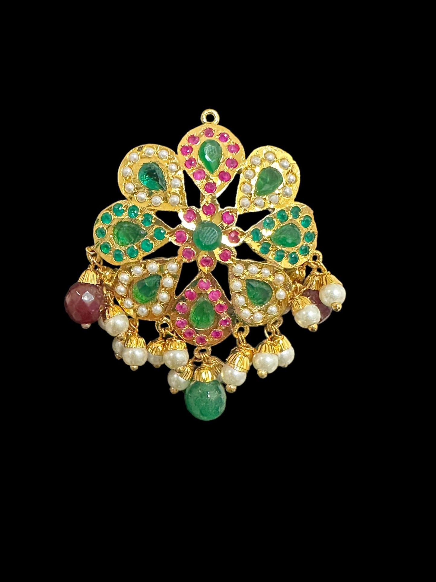 ET204 Alba Jadau tops in ruby emerald ( READY TO SHIP )