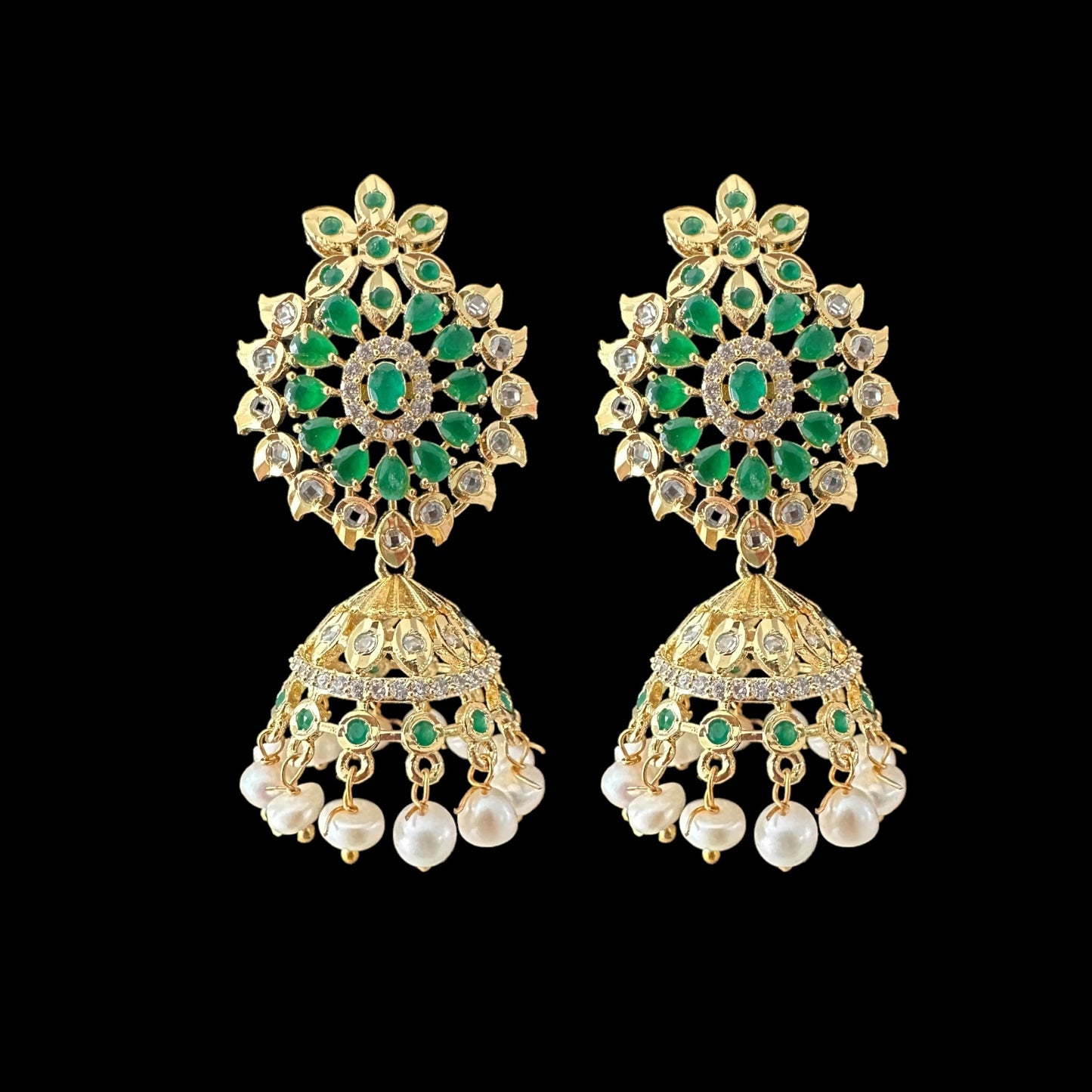 PS319 fresh water pearl pendant set in green ( READY TO SHIP )