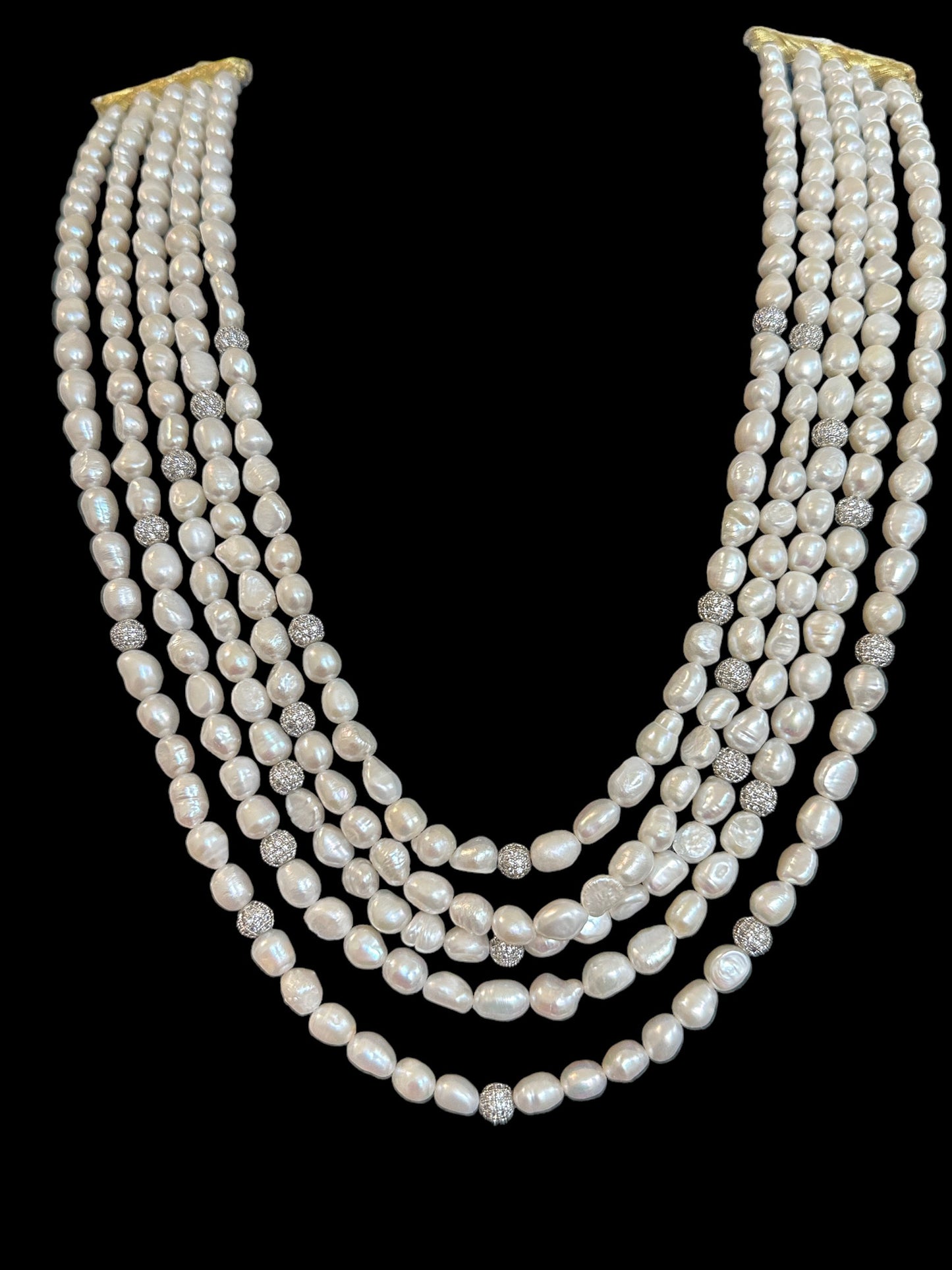 DLN48 Fresh water pearl necklace READY TO SHIP )