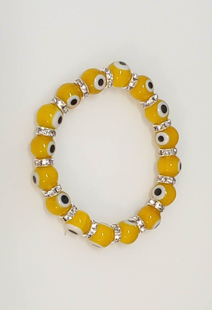 Evil Eye Stackable Bracelet-Yellow