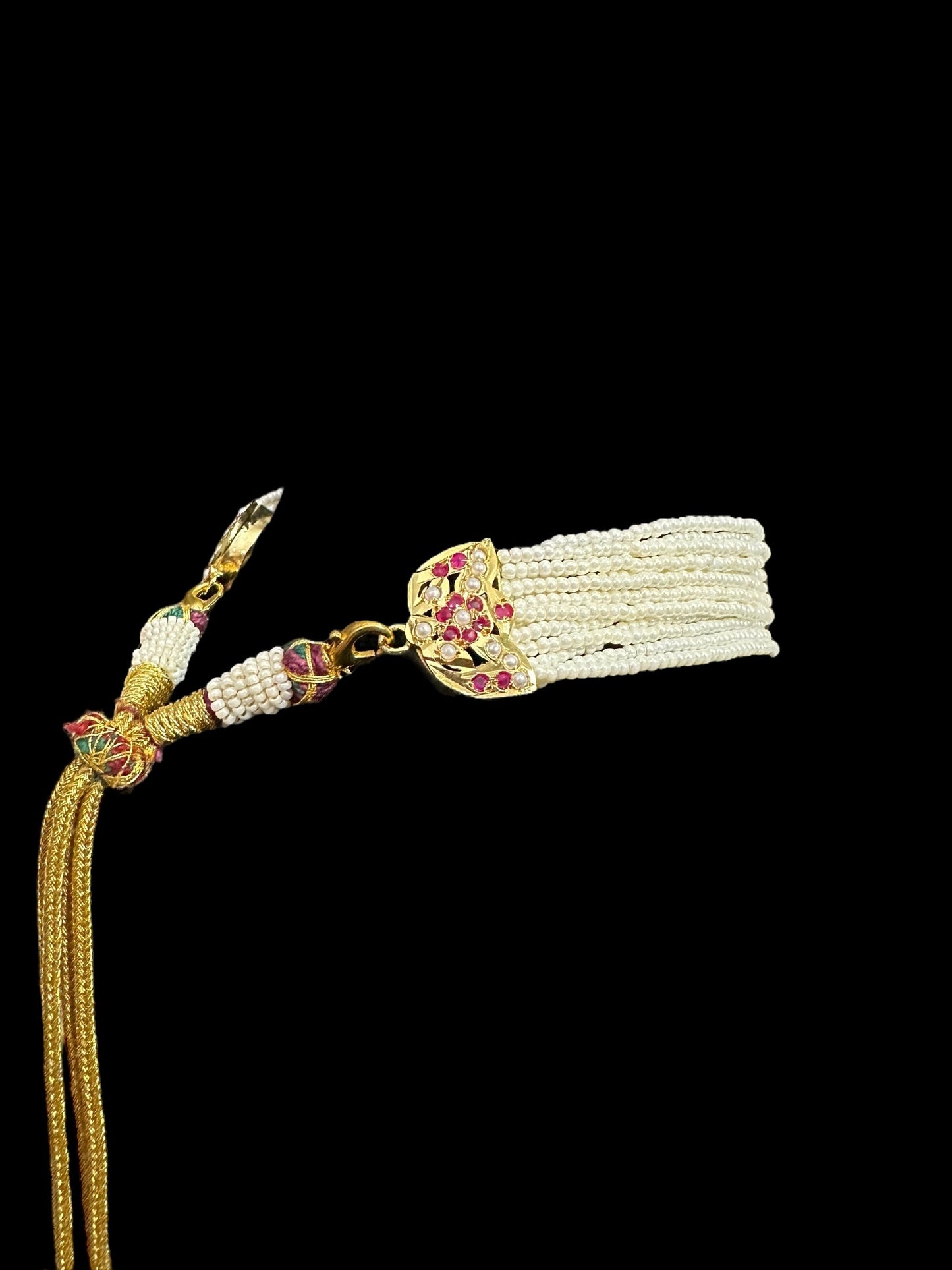 C513 Gold plated choker set with jhumka - Ruby ( READY TO SHIP)