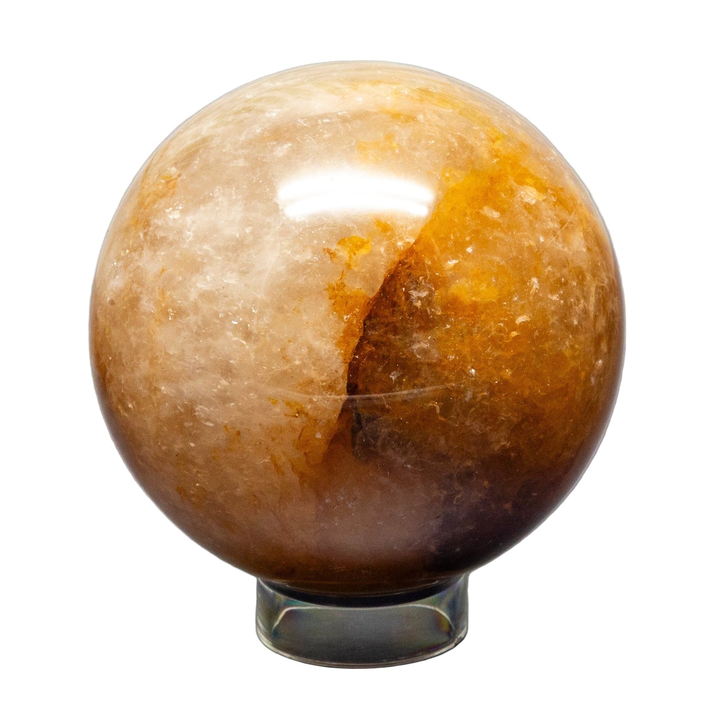 Ferruginous "Golden Healer" Quartz Spheres 75-77mm