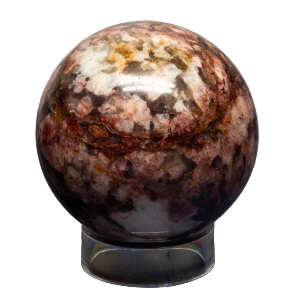 Hematoid "Fire" Quartz Spheres 52-54mm