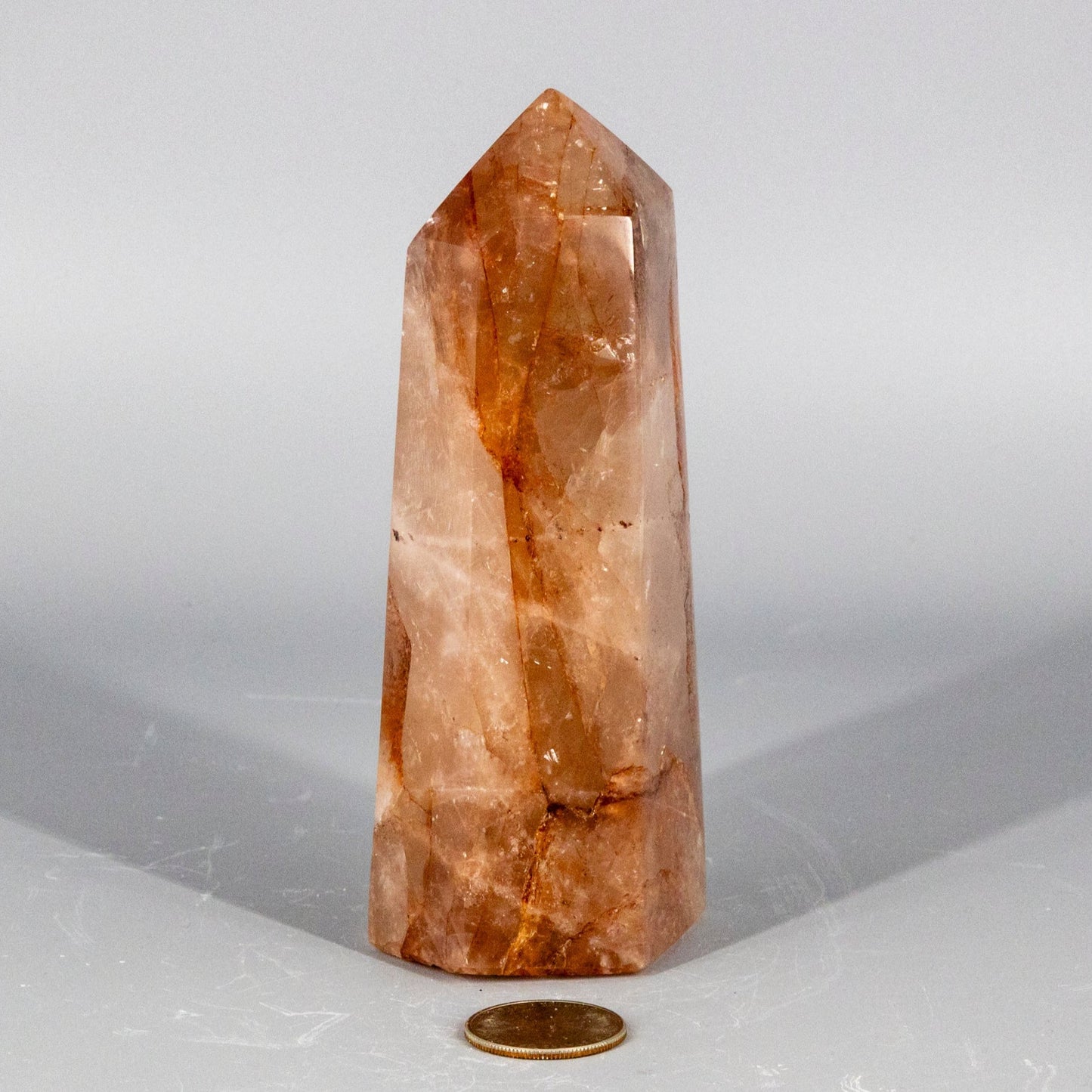Hematoid "Fire" Quartz Tower