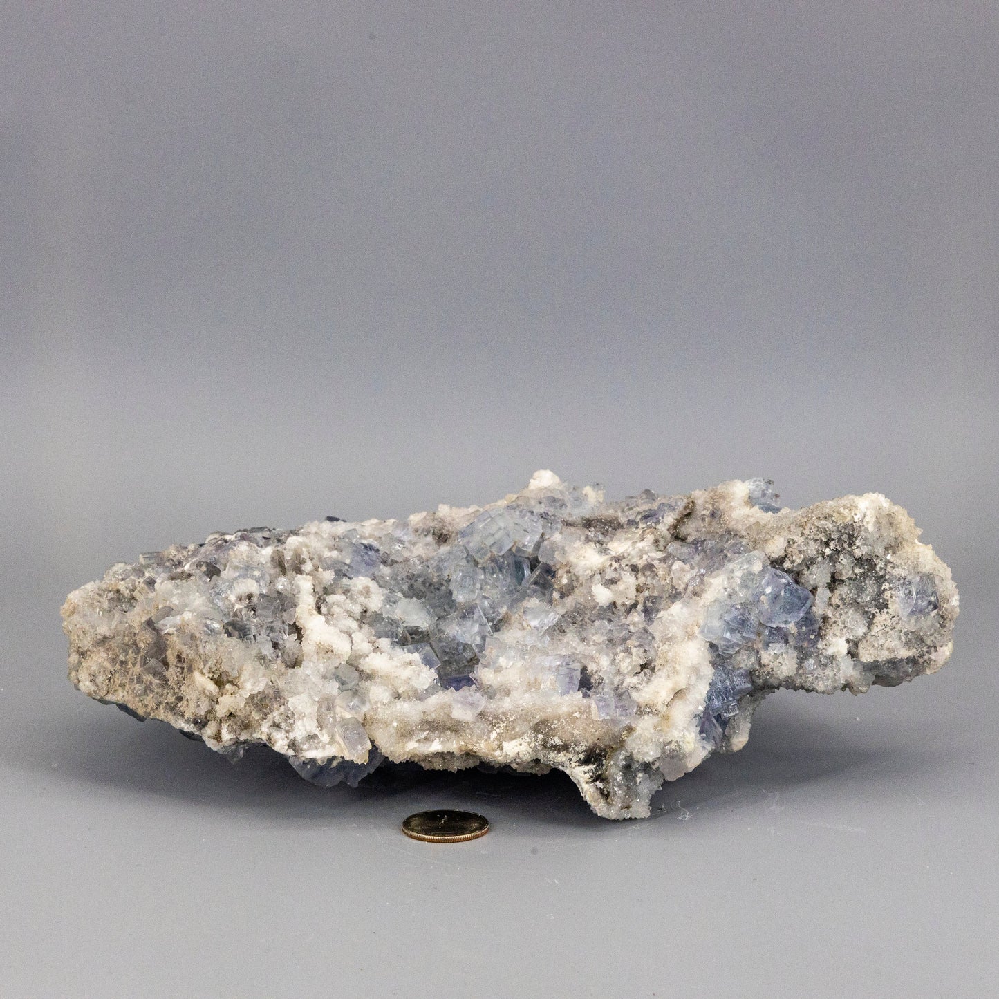 Huge 5.5 lbs Blue Fluorite XL "Sugar Cube" Double Sided Cluster