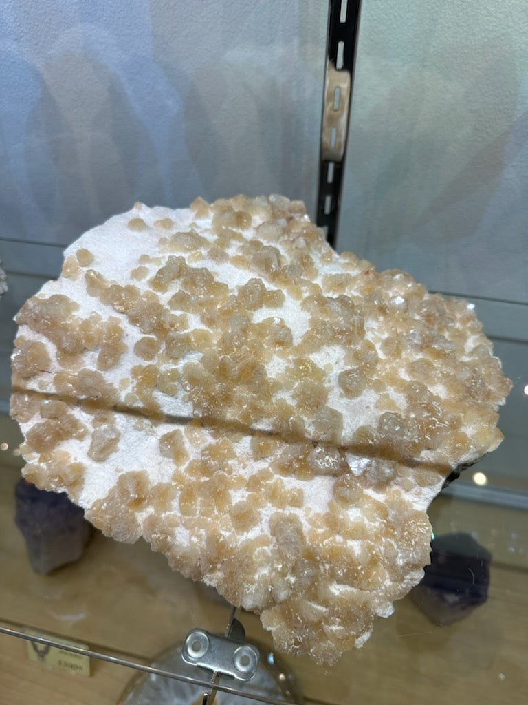Yellow Orange Heulandite on Mordenite 4 kg