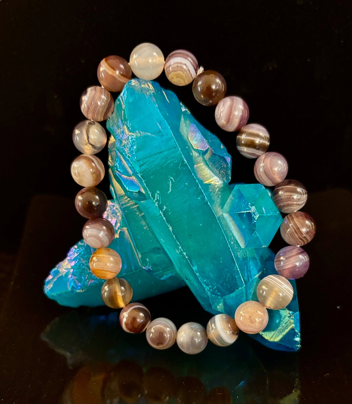 Botswana Agate Bracelet β Emotional Balance & Gentle Strength