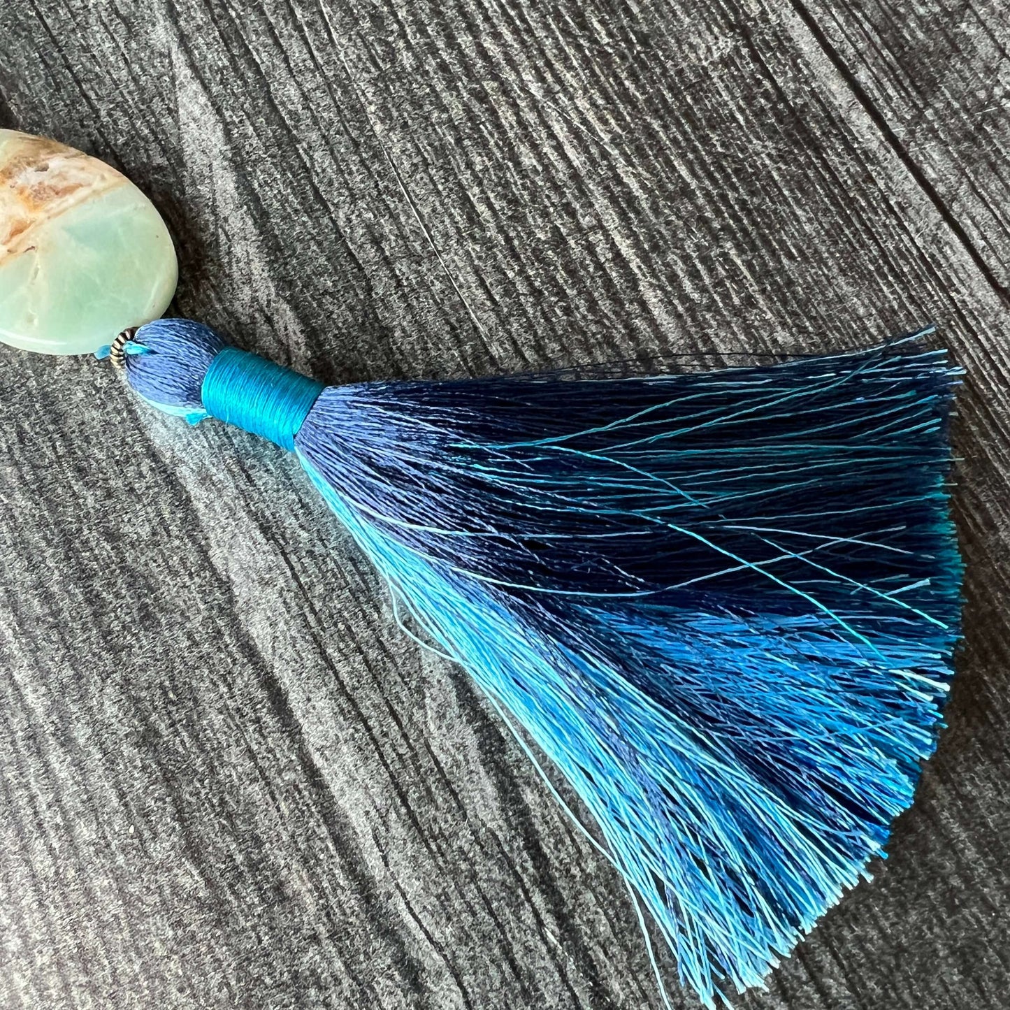 Ocean Tides Meditation Mala – 108 Beads of Amazonite & Blue Lace Agate