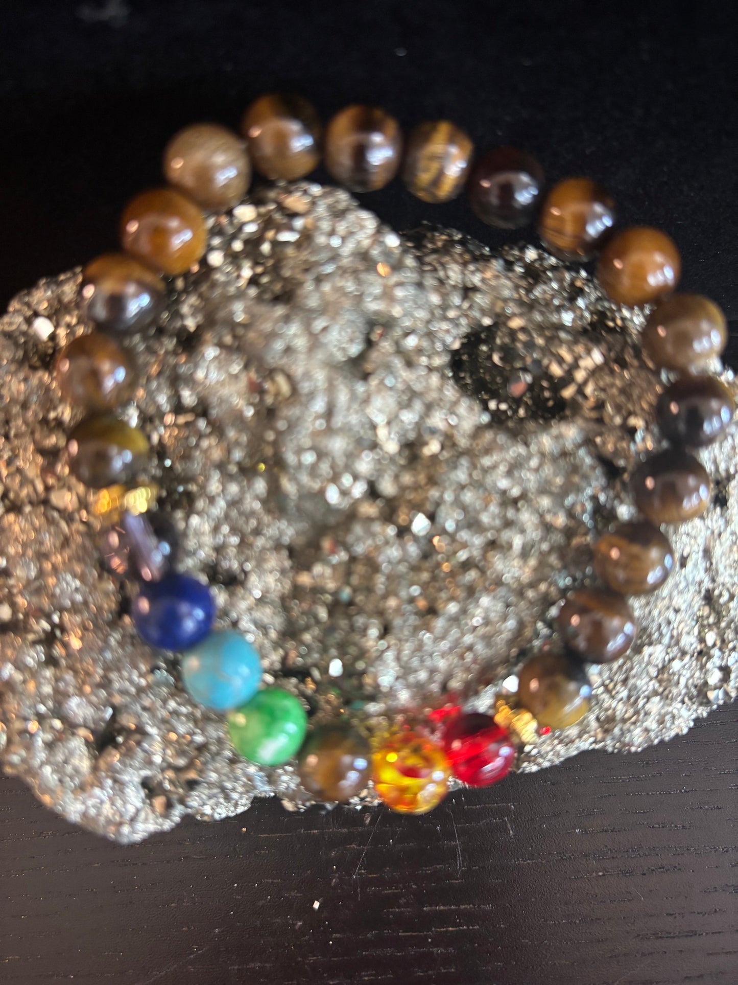 Chakra Healing Tiger Eye Bead Bracelet – Unisex Energy Balance Jewelry