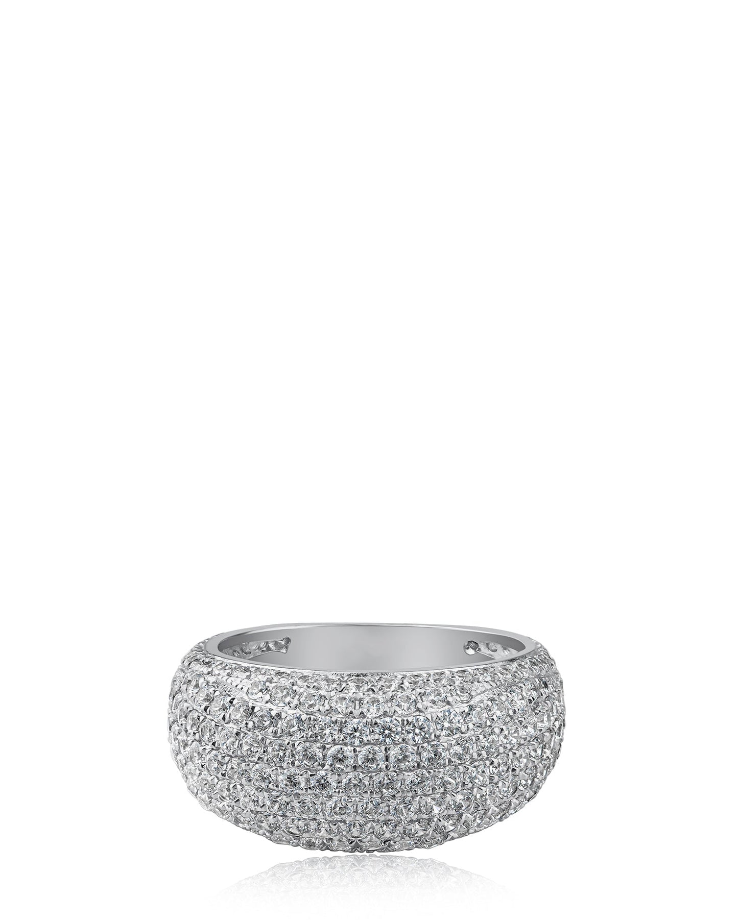 Pave CZ Dome Ring