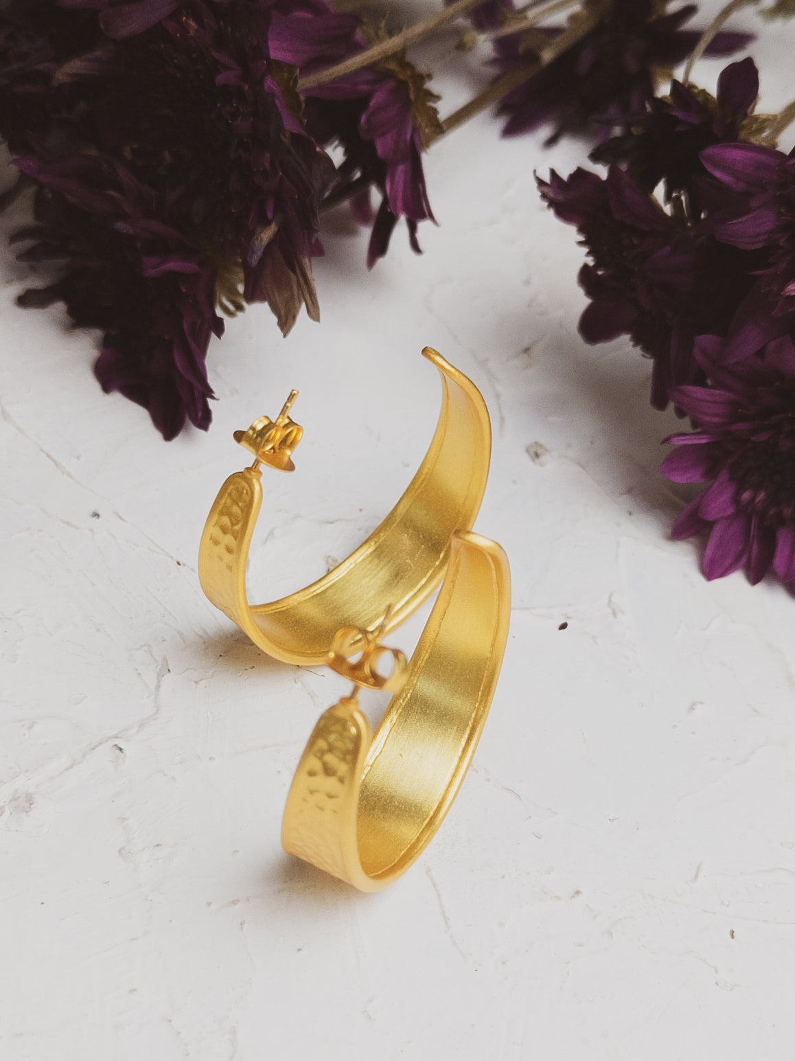 Golden Road Hoop Earrings
