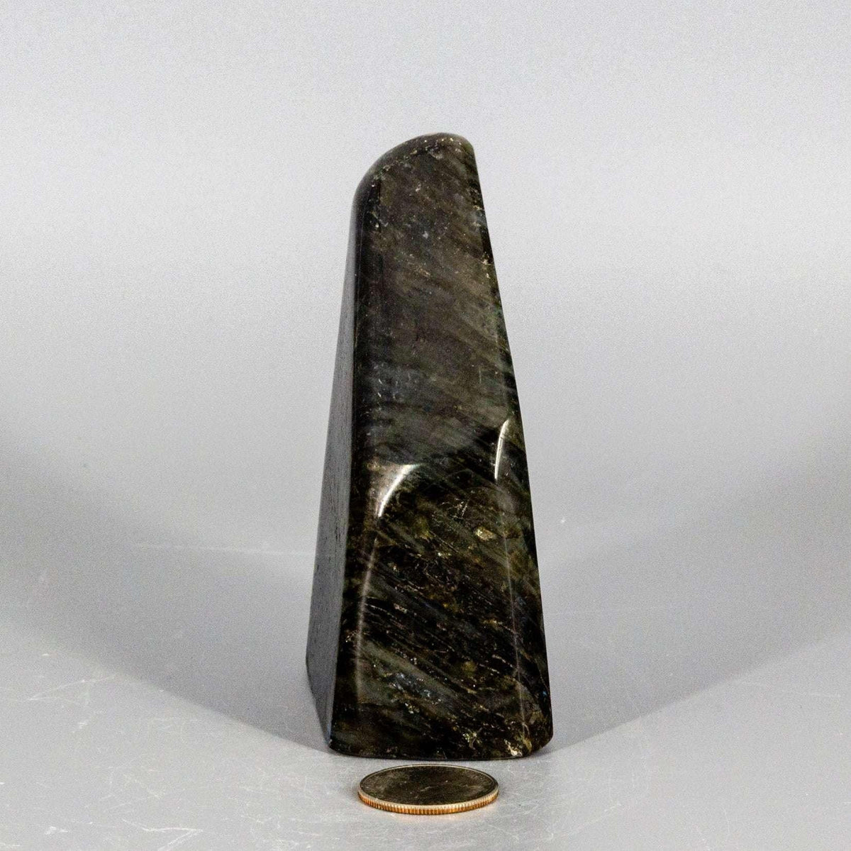 Labradorite Crystal Freeform Polished Blue Flash Madagascar
