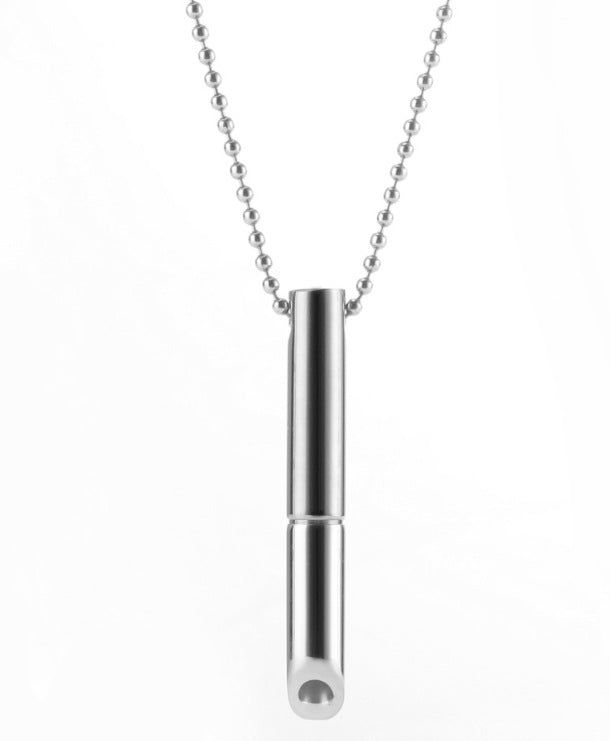 Adjustable Breath Whistle Meditation Decompression Cylinder Pendants