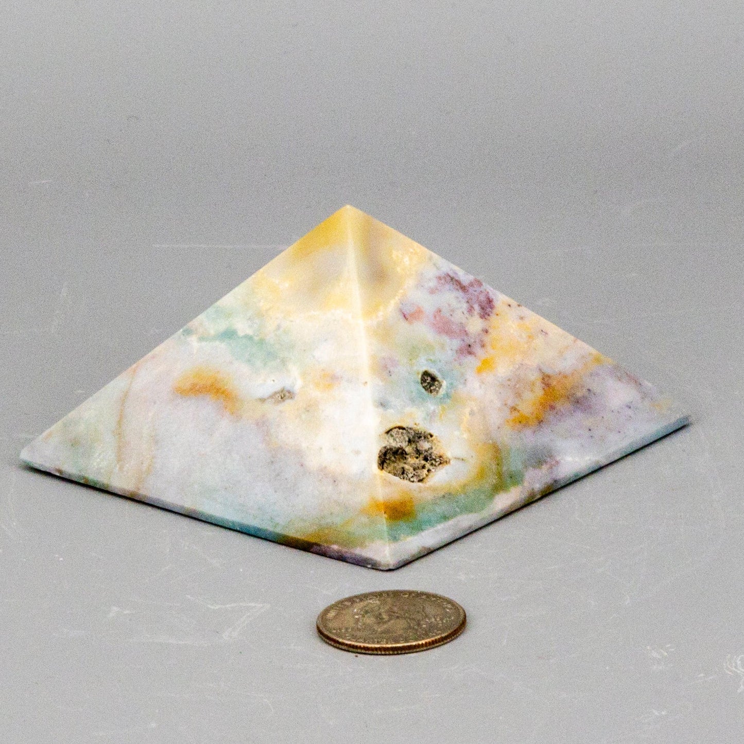 Pastel Calcite Crystal Pyramid
